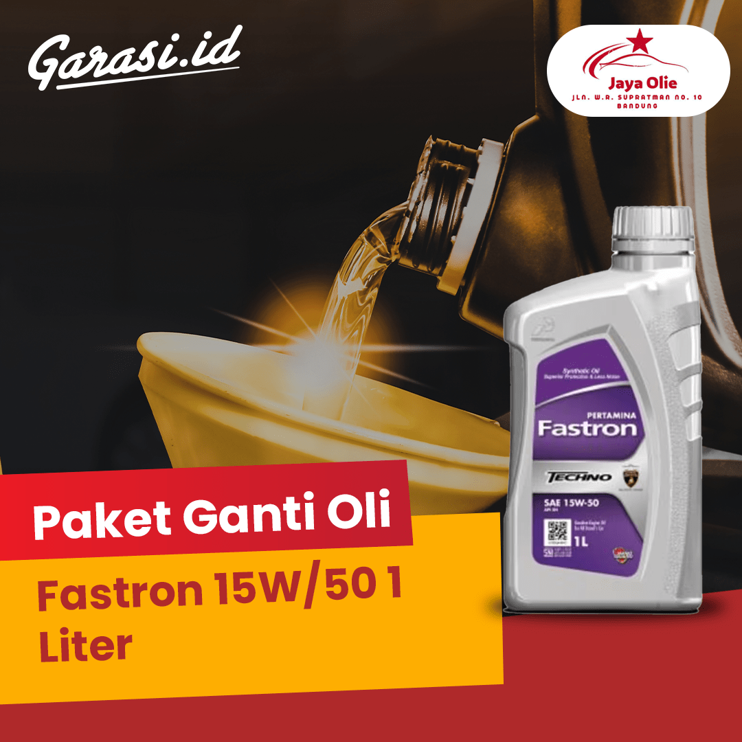 Paket Ganti Oli Fastron 15W/50 1 Liter
