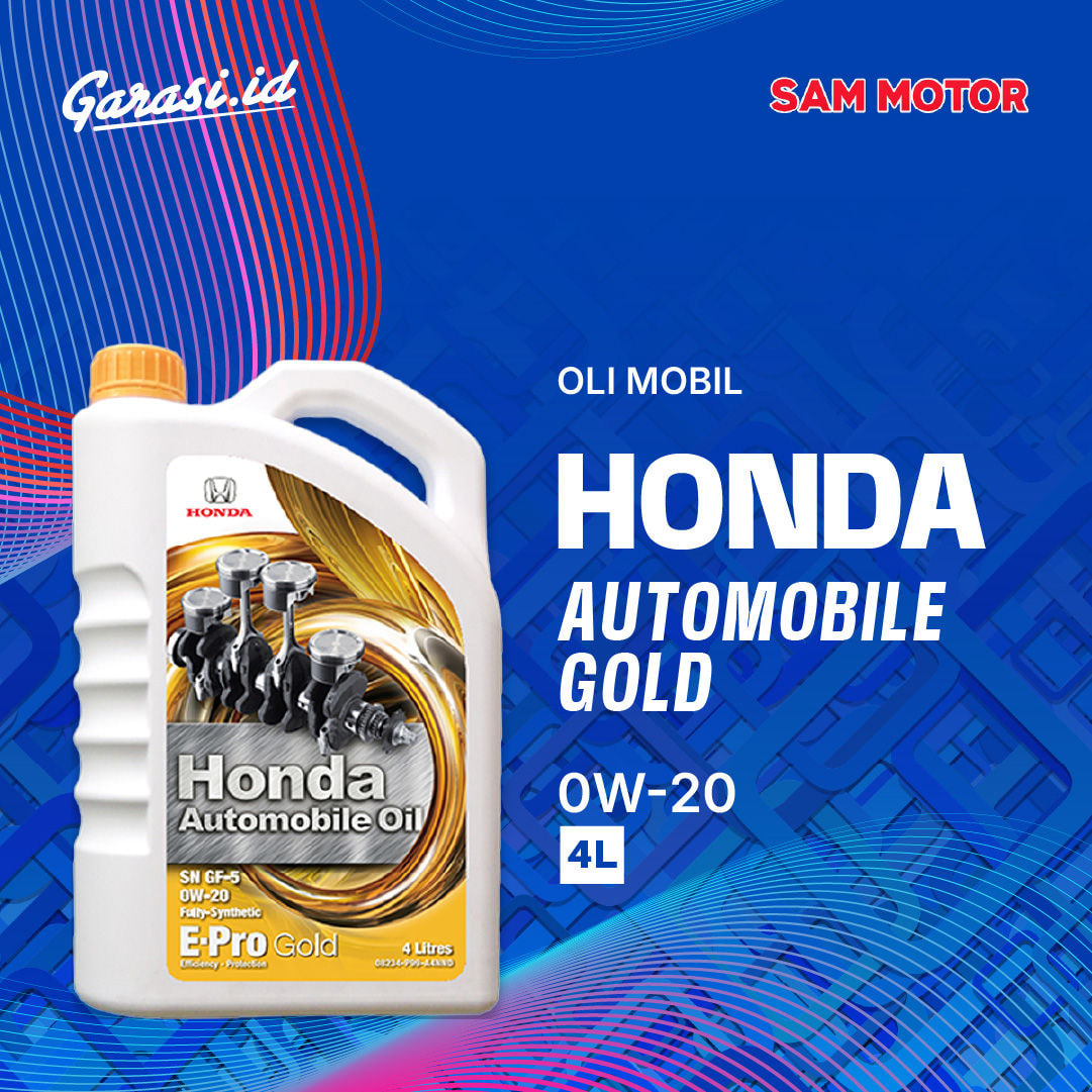 Paket Ganti Oli Honda Automobile Gold 0W/20 4L