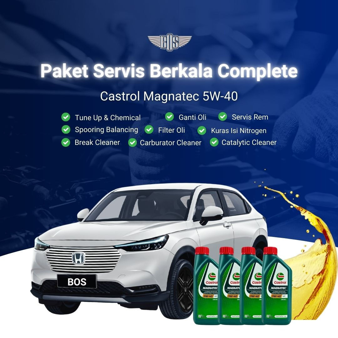 Paket Complete Servis Berkala Castrol 5W-40