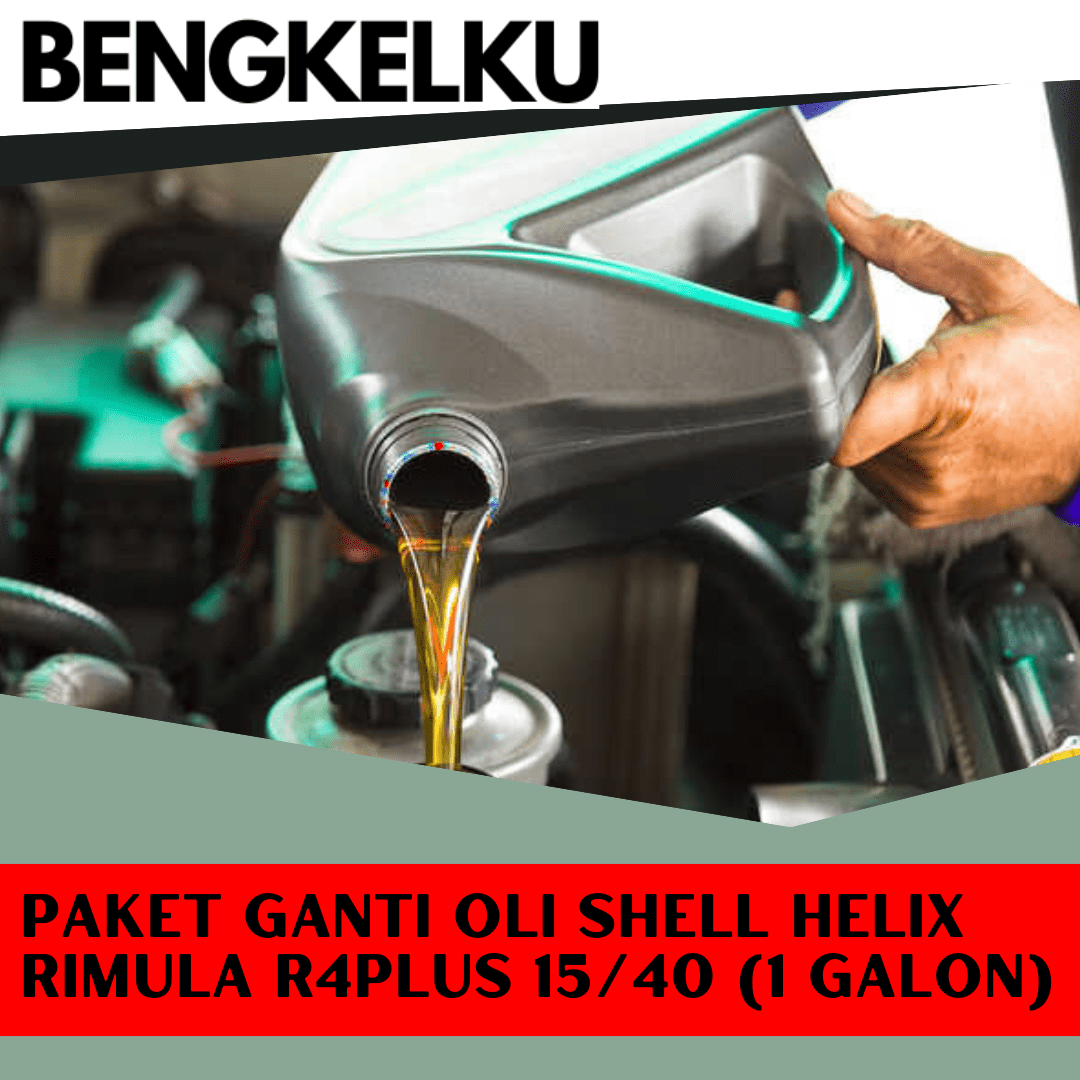 Paket Ganti Oli SHELL Helix Rimula R4Plus 15/40 (1 Galon)