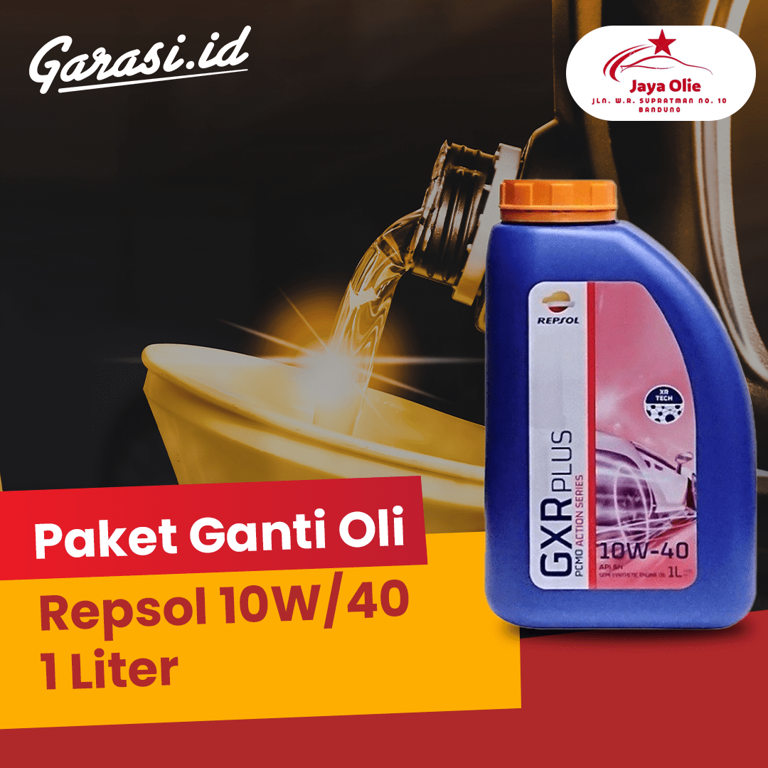 Paket Ganti Oli Repsol 10W/40 1 Liter