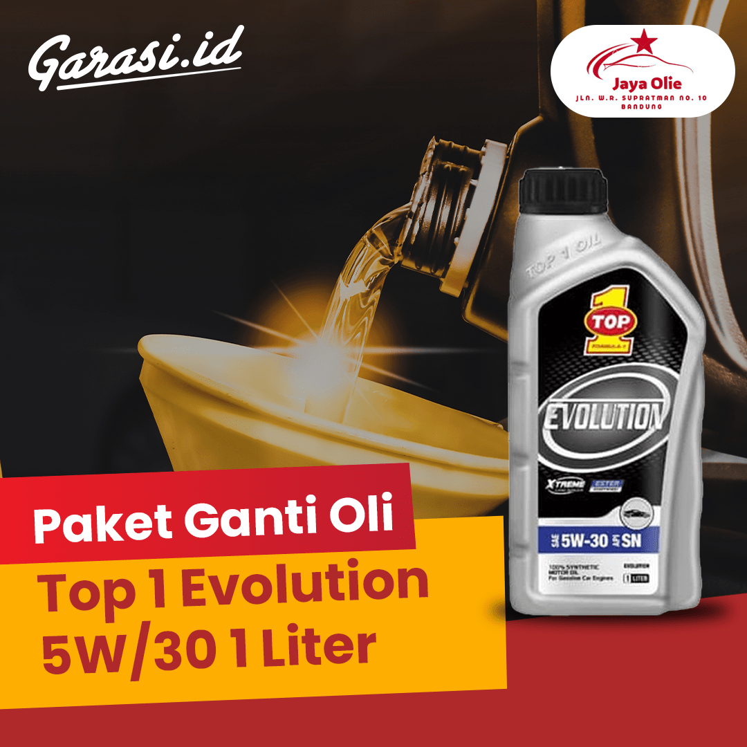 Paket Ganti Oli Top 1 Evolution 5W/30 1 Liter