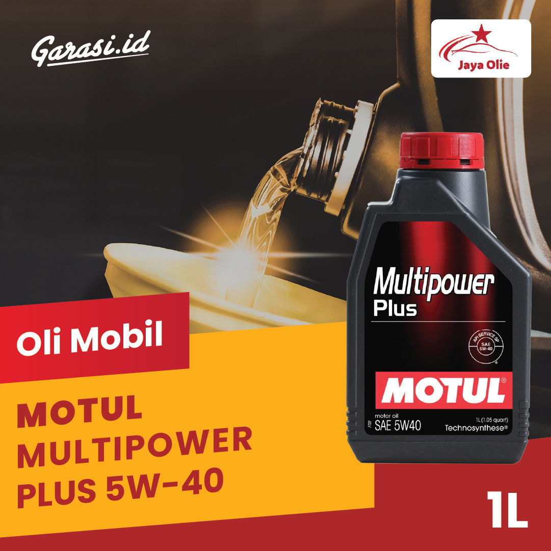 Paket Ganti Oli Motul Multipower Plus 5W/40 1 Liter