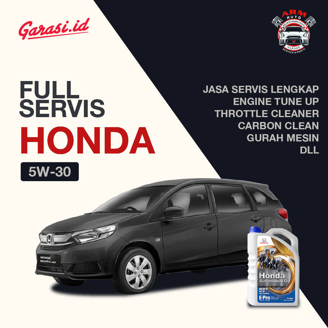 Paket Full Service Mobil Honda 05W/30 Blue