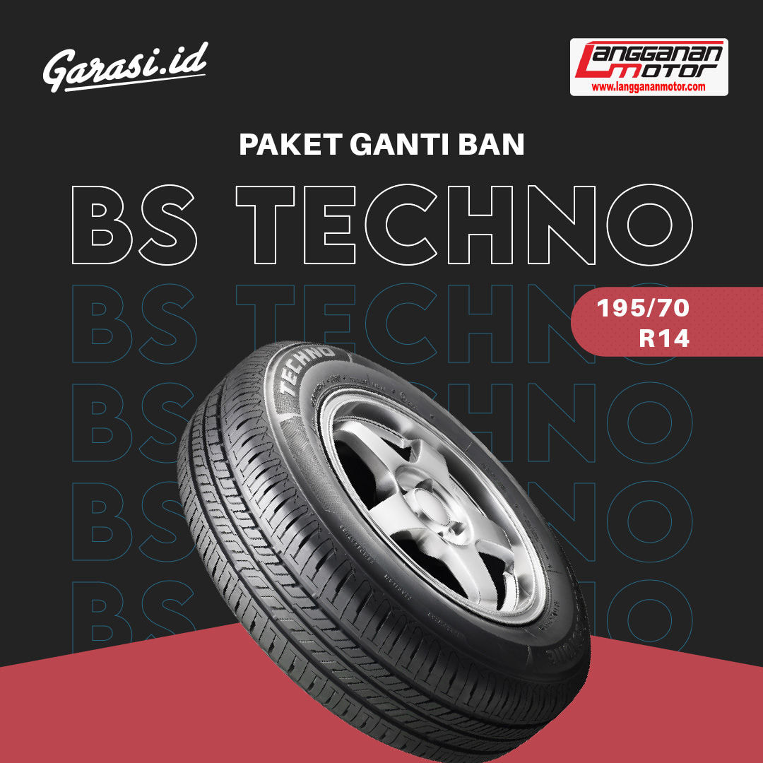Paket Ganti Ban 195/70/R14 BS TECNO