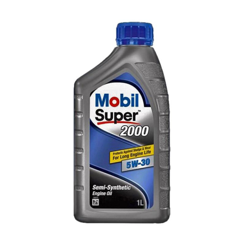 Mobil Super 2000 5W-30 Oli Mobil [1 Liter]-GRATIS PENGGANTIAN