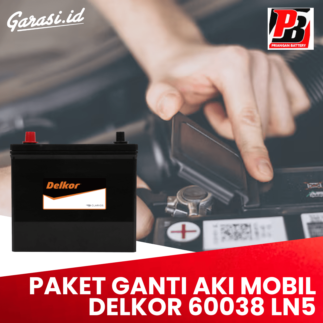 GANTI AKI MOBIL DELKOR 60038 LN5