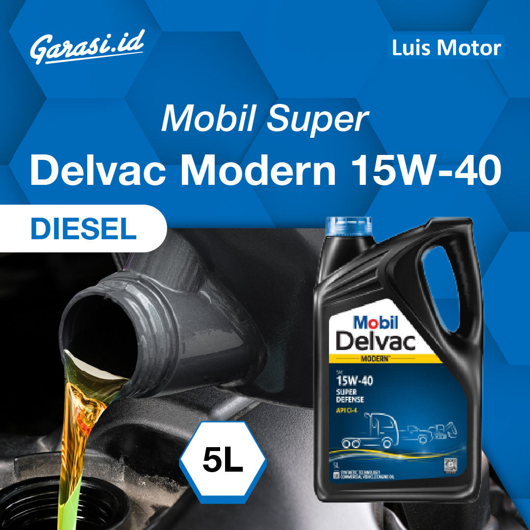 Ganti Oli Mobil Delvac Modern 15W/40 5L Diesel