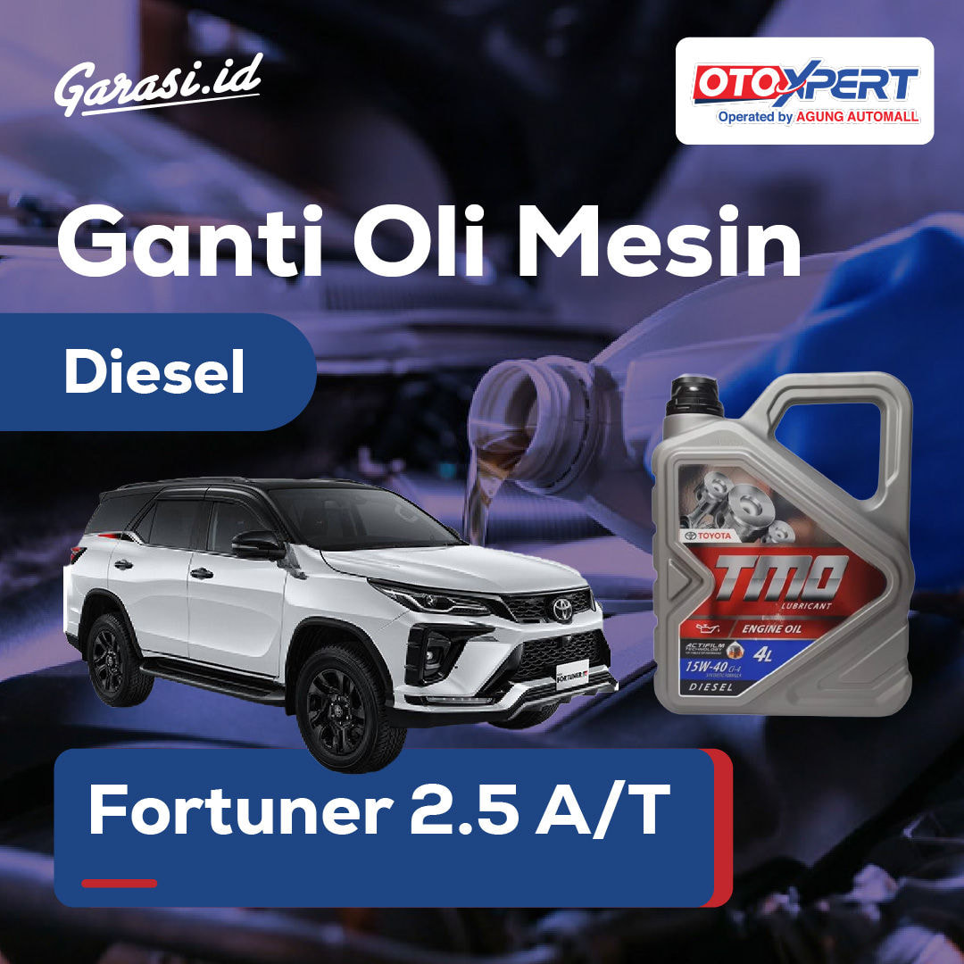 Ganti Oli Mesin (Toyota Fortuner 2.5 A/T)