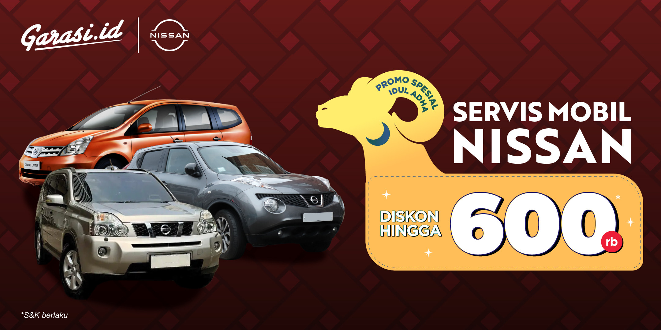 Promo Idul Adha Servis Nissan Diskon hingga Rp600.000