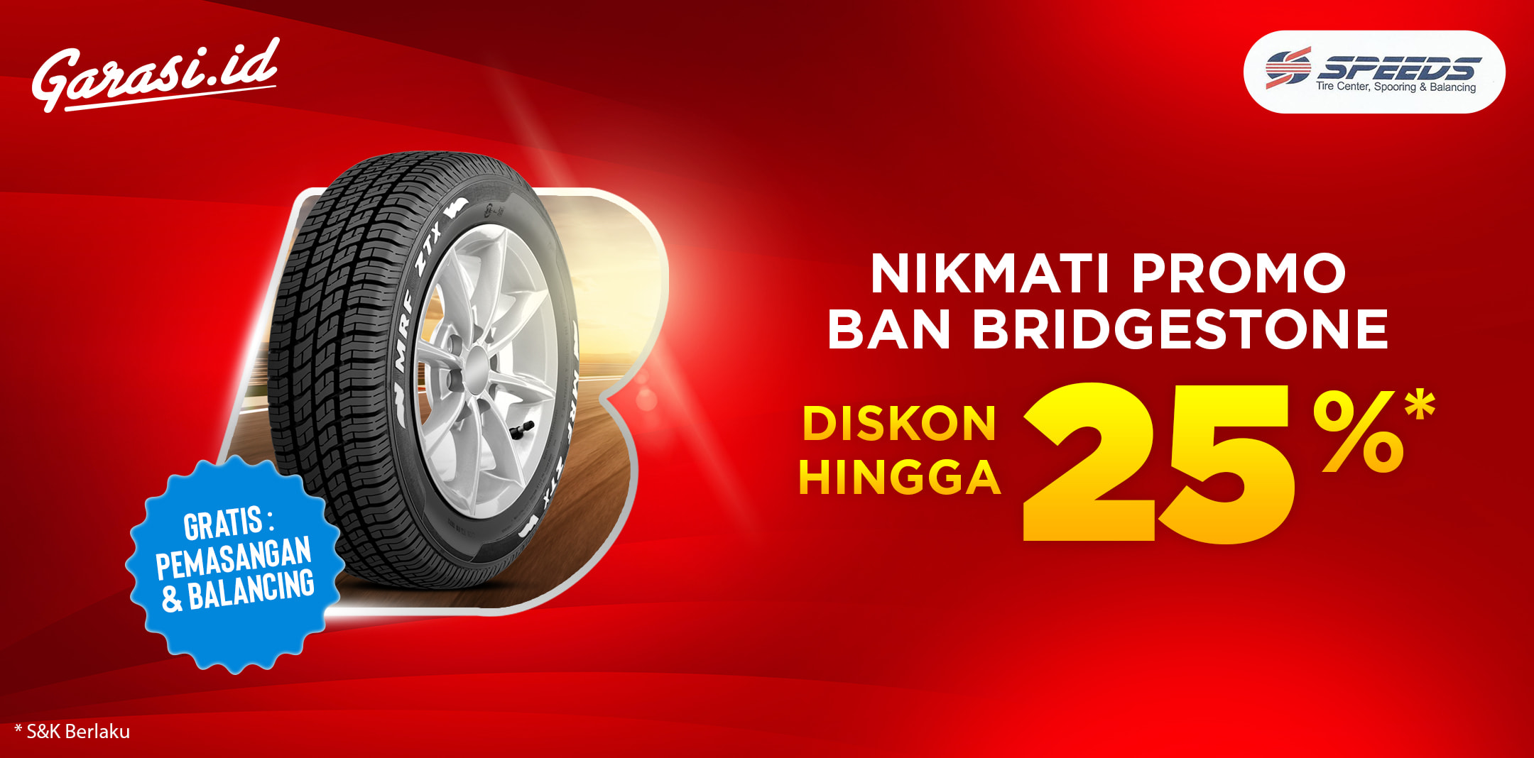 Nikmati Promo Beli Ban Bridgestone