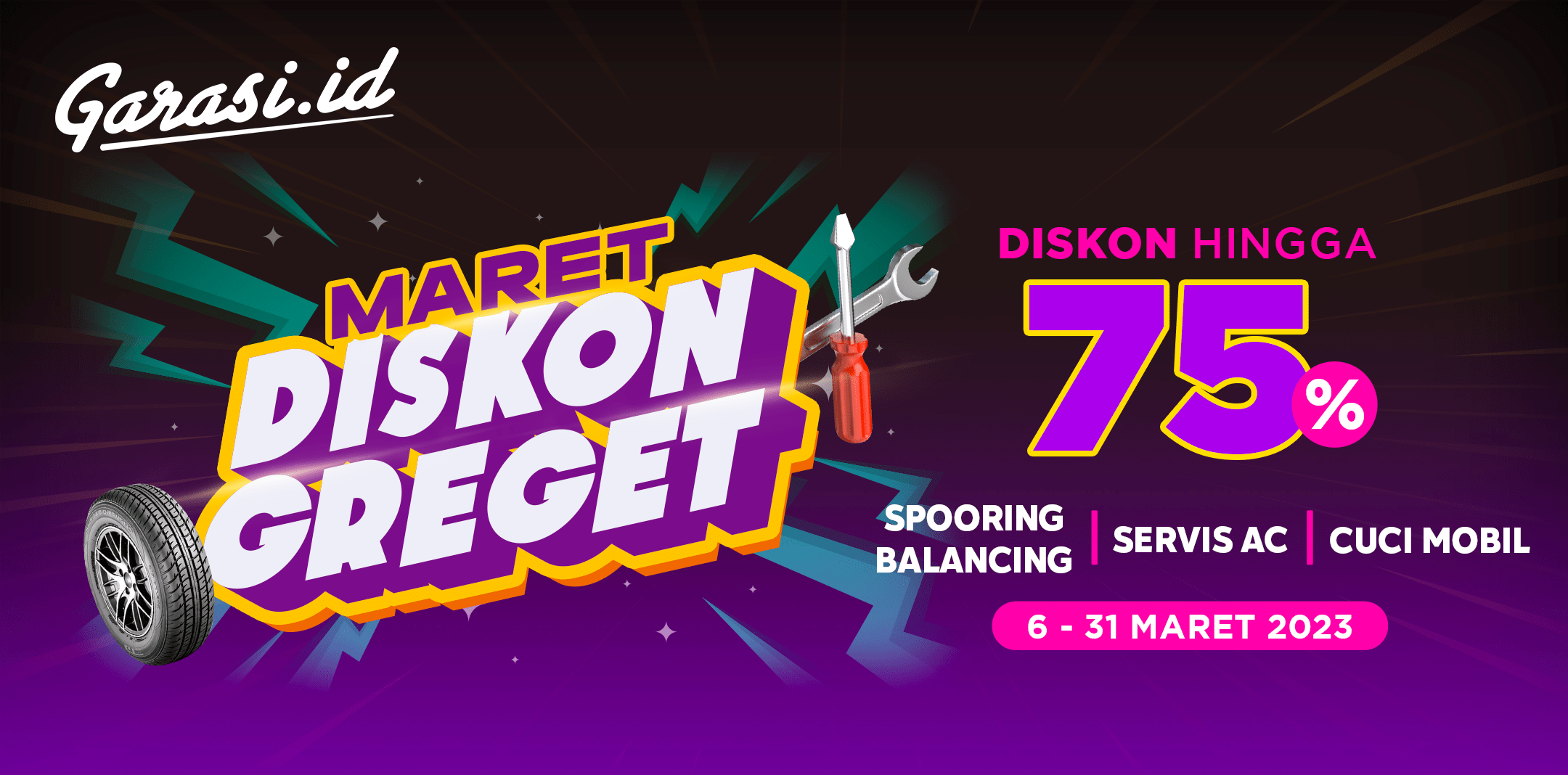 Promo Maret Diskon Greget 2023 - Garasi.id