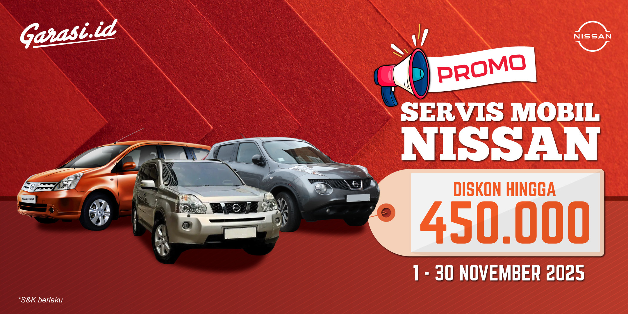 Nikmati harga khusus untuk servis mobil Nissan Livina **"Diskon hingga Rp 450.000"** Nikmati harga khusus untuk servis mobil Nissan Livina **"Diskon hingga Rp 450.000"**