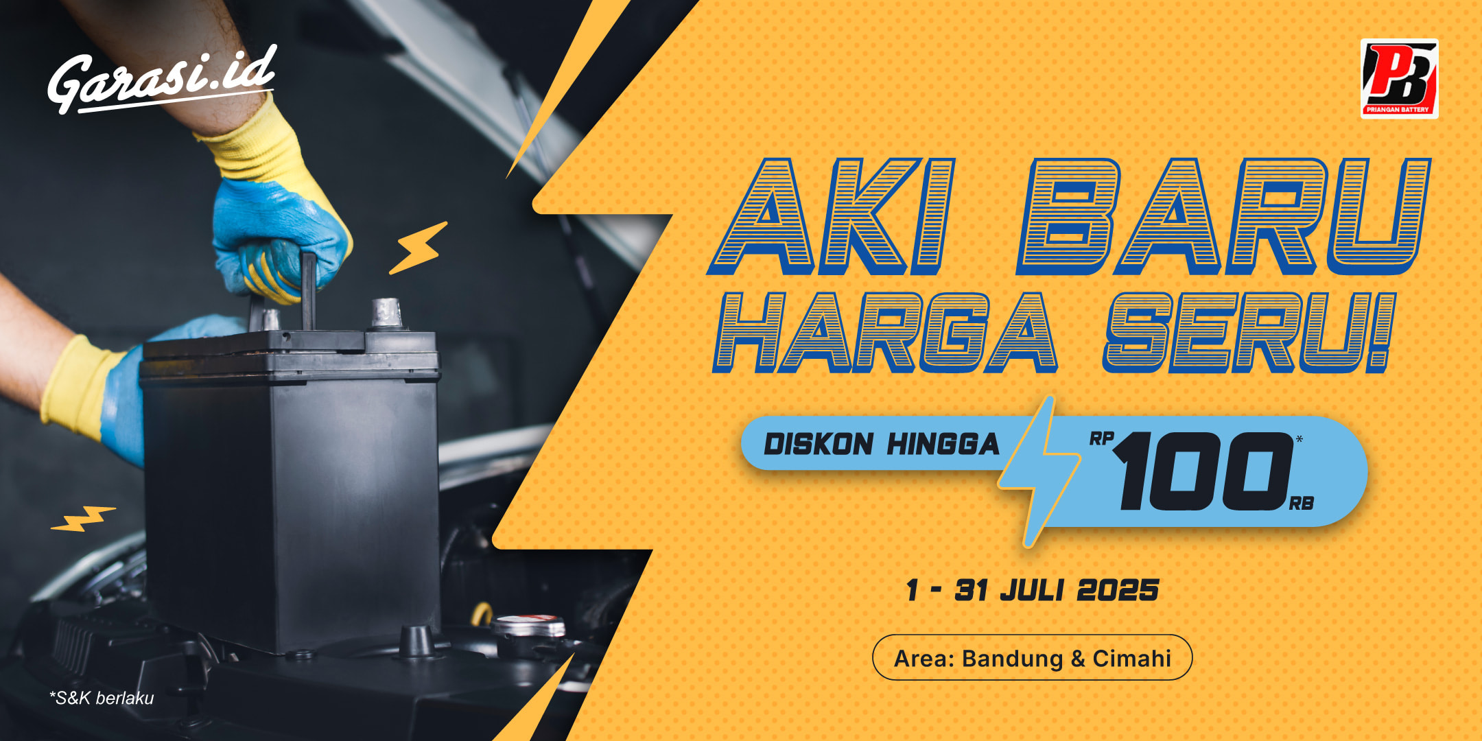 **Diskon Aki Mobil hingga Rp100.000 cuma di Priangan Battery Bandung dan Cimahi!** **Diskon Aki Mobil hingga Rp100.000 cuma di Priangan Battery Bandung dan Cimahi!**