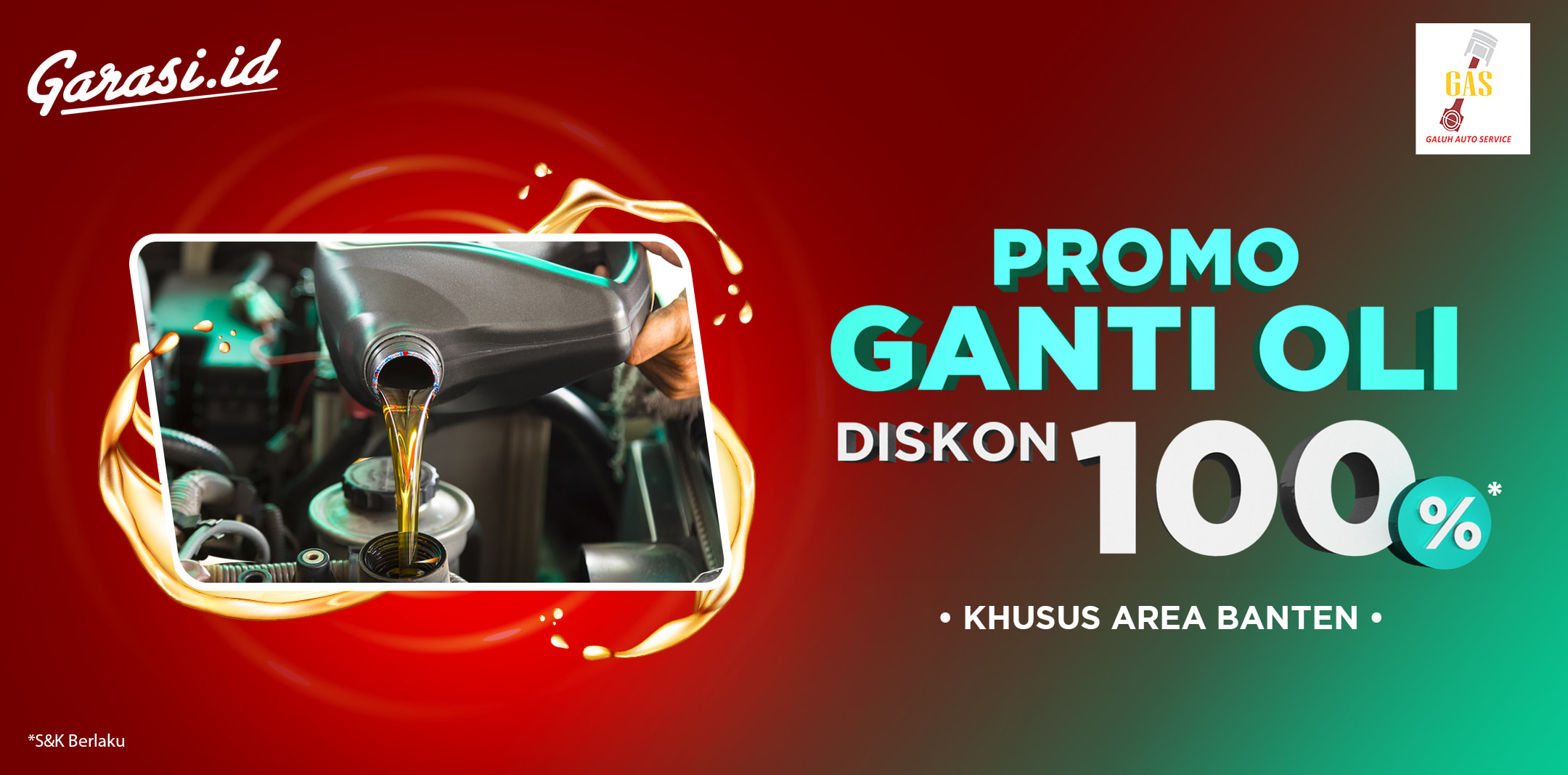 Dapatkan GRATIS Spooring untuk pembelian Ganti Oli di Galuh Auto Service GAS! Dapatkan GRATIS Spooring untuk pembelian Ganti Oli di Galuh Auto Service GAS!