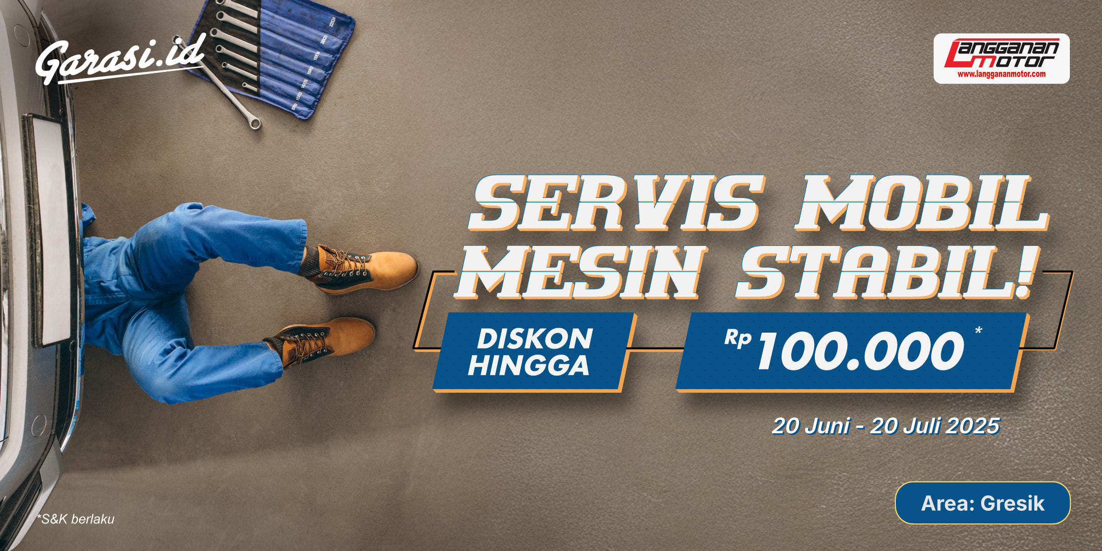 Servis Mobil, Mesin Stabil diskon hingga Rp100.000, hanya di Langganan Motor Gresik! Servis Mobil, Mesin Stabil diskon hingga Rp100.000, hanya di Langganan Motor Gresik!