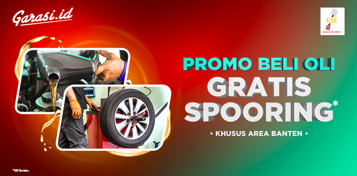 Dapatkan GRATIS Spooring untuk pembelian Oli di Galuh Auto Service GAS! Dapatkan GRATIS Spooring untuk pembelian Oli di Galuh Auto Service GAS!