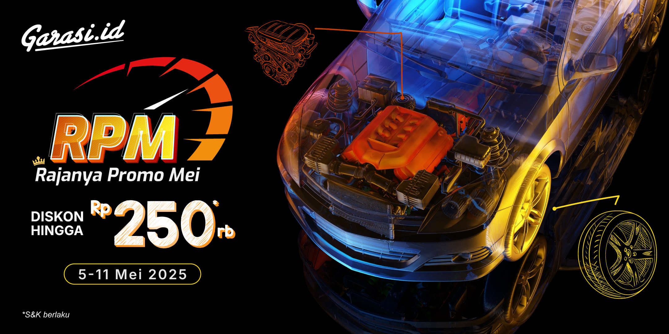 Mei Makin Hemat! Diskon Servis Mobil **Hingga Rp250.000!** Mei Makin Hemat! Diskon Servis Mobil **Hingga Rp250.000!**
