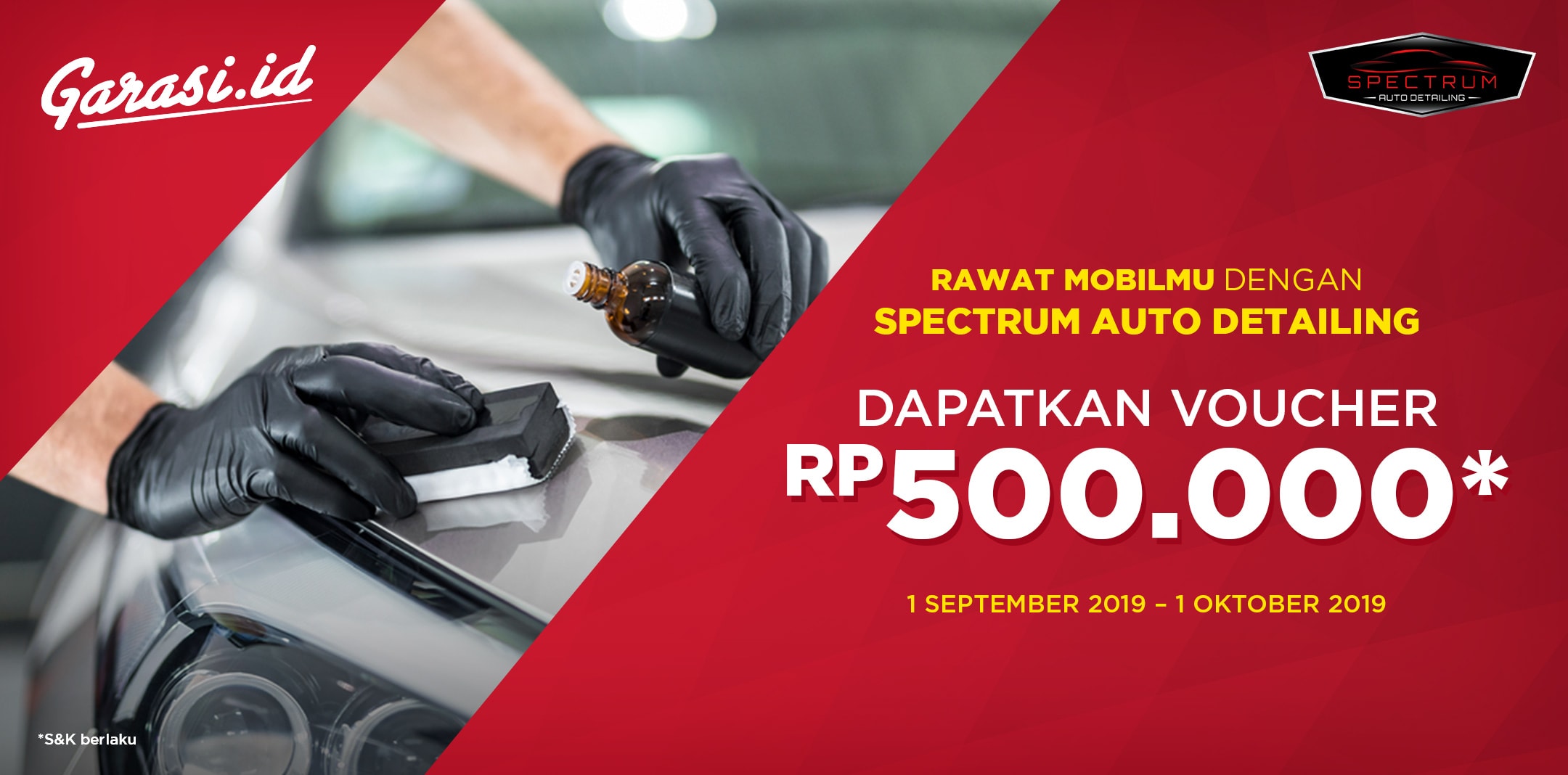 Nikmati Promo Spesial Annivesary Spectrum Autodetailing senilai Rp 500.000 Nikmati Promo Spesial Annivesary Spectrum Autodetailing senilai Rp 500.000