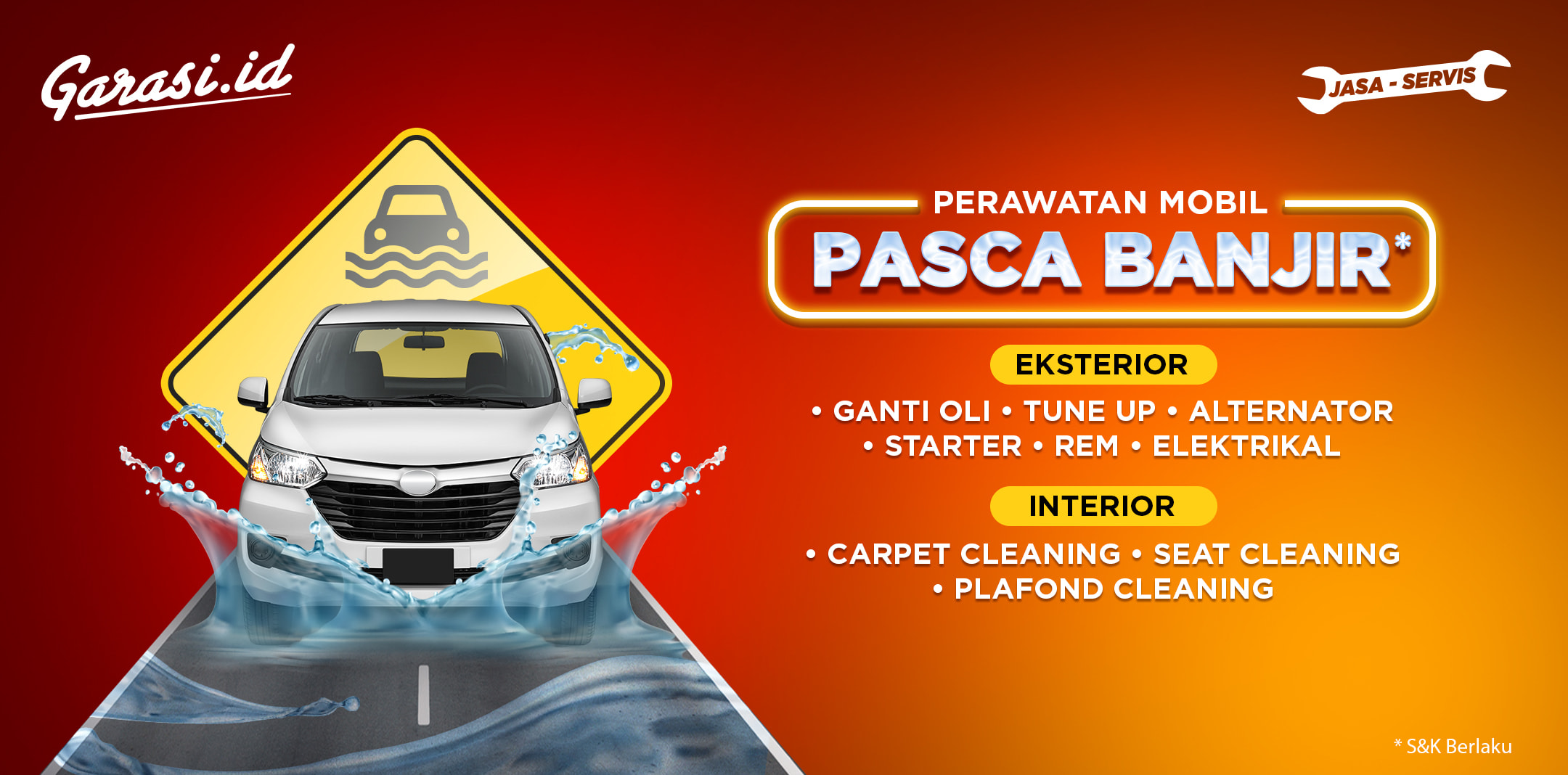 Saatnya menyegarkan kembali mobilmu yang terendam Banjir. Saatnya menyegarkan kembali mobilmu yang terendam Banjir.