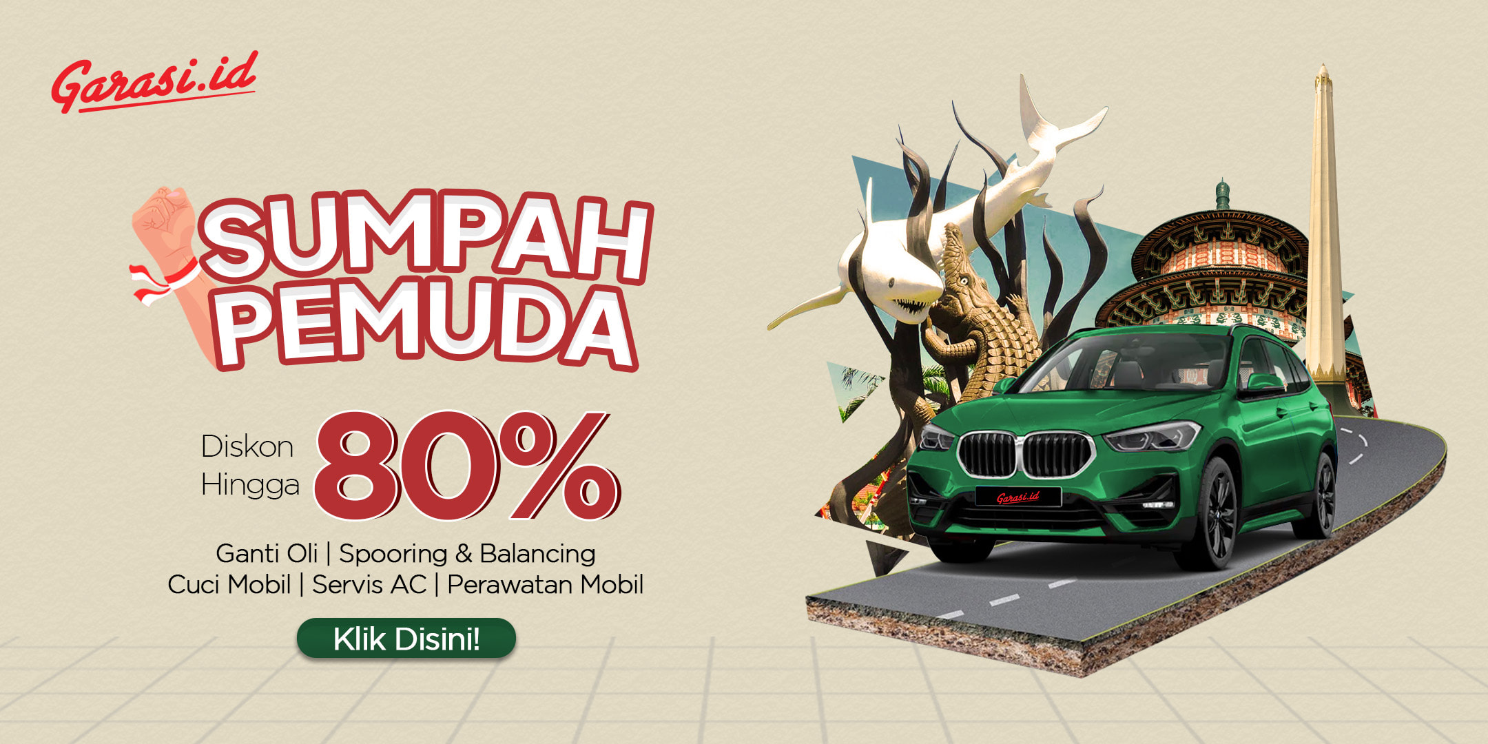 Diskon Hingga 80% Servis dan Perawatan Mobil untuk Area Surabaya & Sidoarjo.