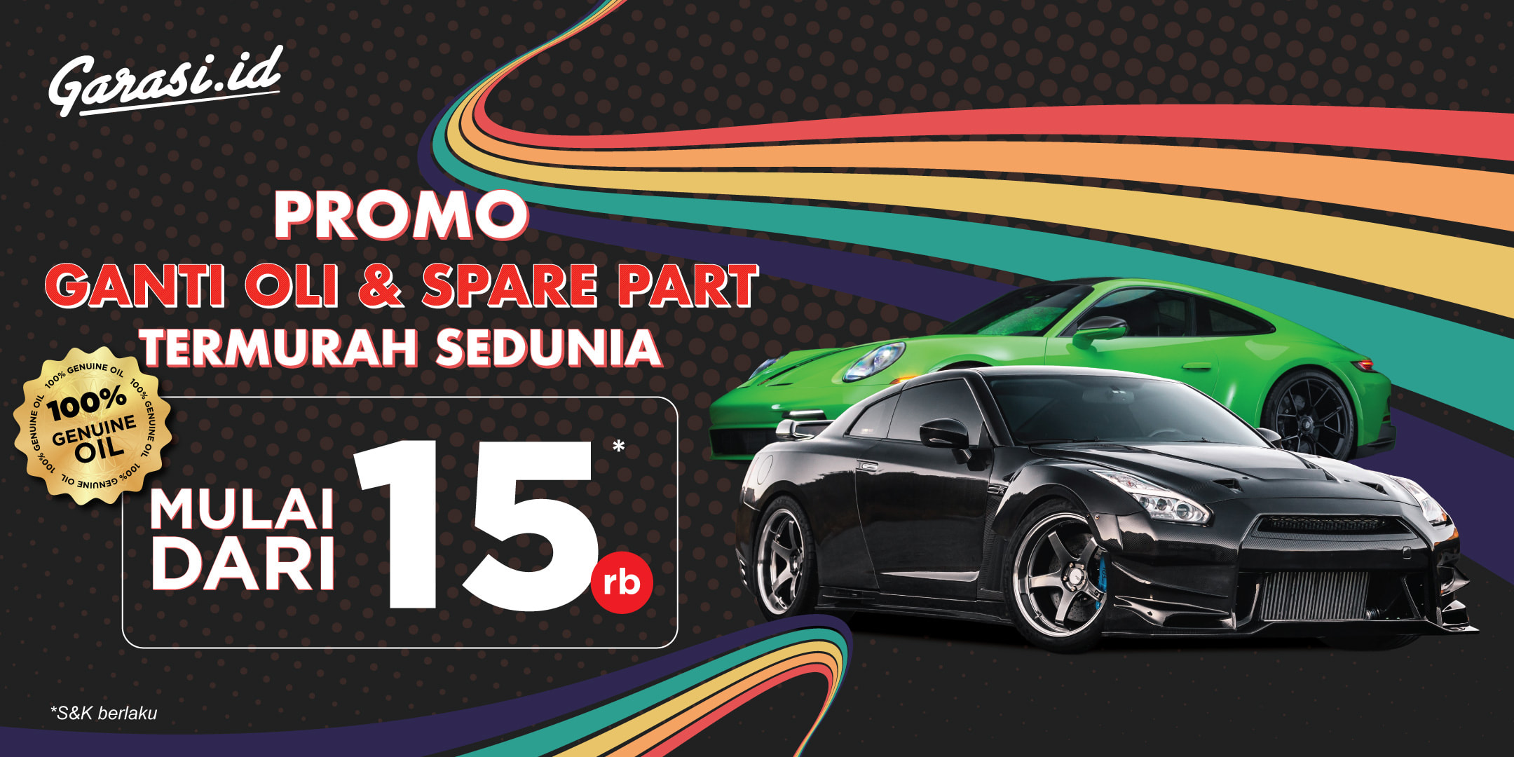 Promo Ganti Oli Garasi.id x Autonation Oli dan Sparepart Mulai dari 15rb Promo Ganti Oli Garasi.id x Autonation Oli dan Sparepart **Mulai dari 15rb**