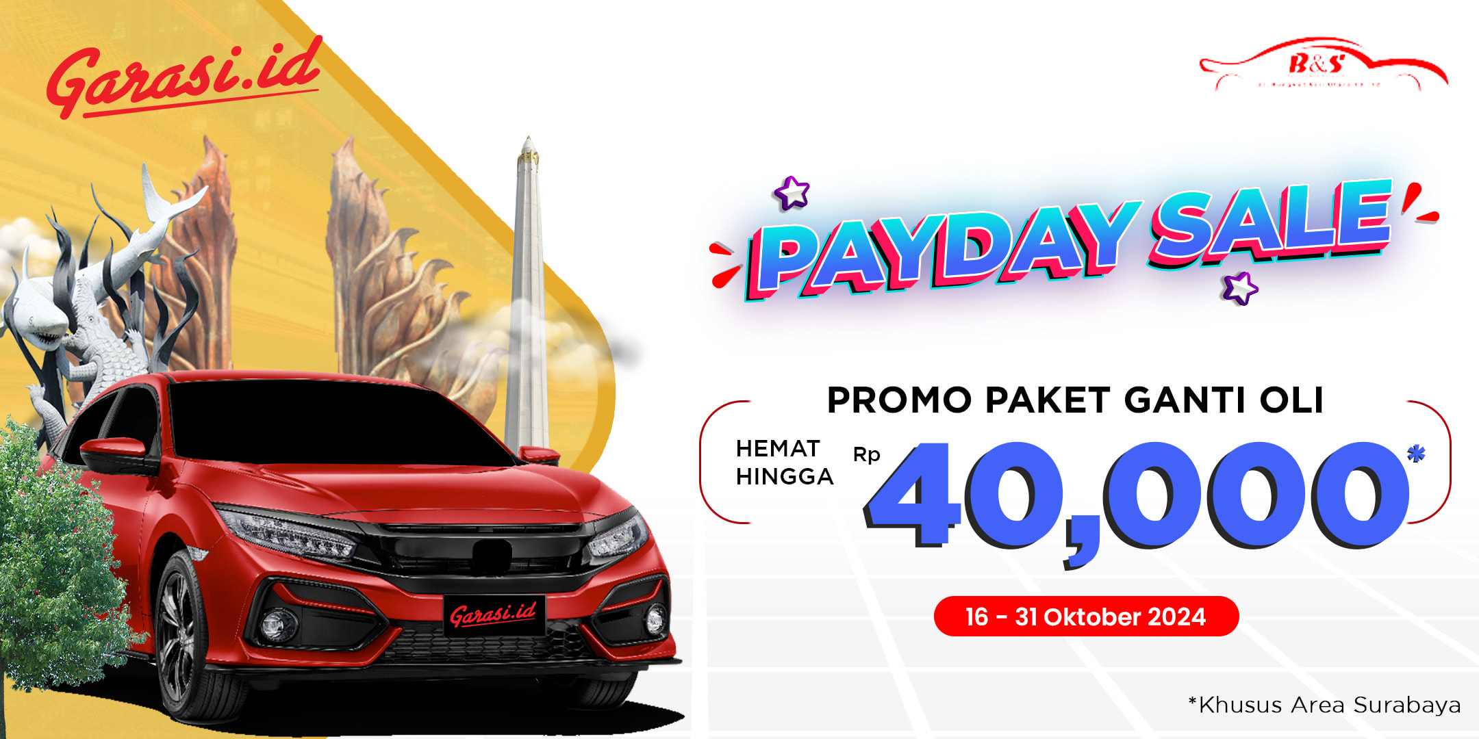 Nikmati harga khusus untuk Paket Paket Ganti Oli Surabaya Diskon "Diskon  hingga 40rb"