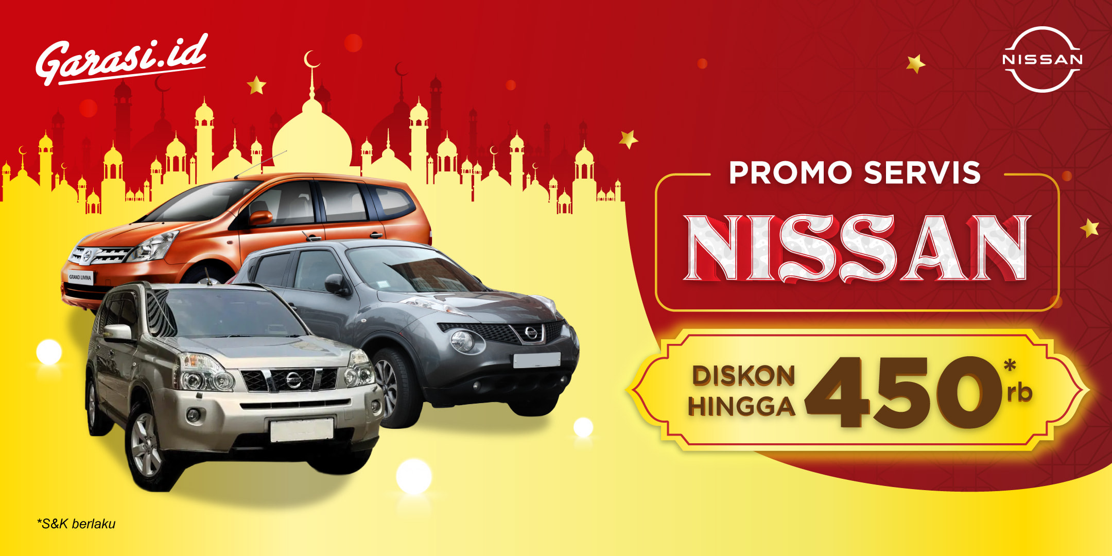 Nikmati harga khusus untuk servis mobil Nissan Khusus Ramadhan **"Diskon hingga Rp 450.000"** Nikmati harga khusus untuk servis mobil Nissan Khusus Ramadhan **"Diskon hingga Rp 450.000"**