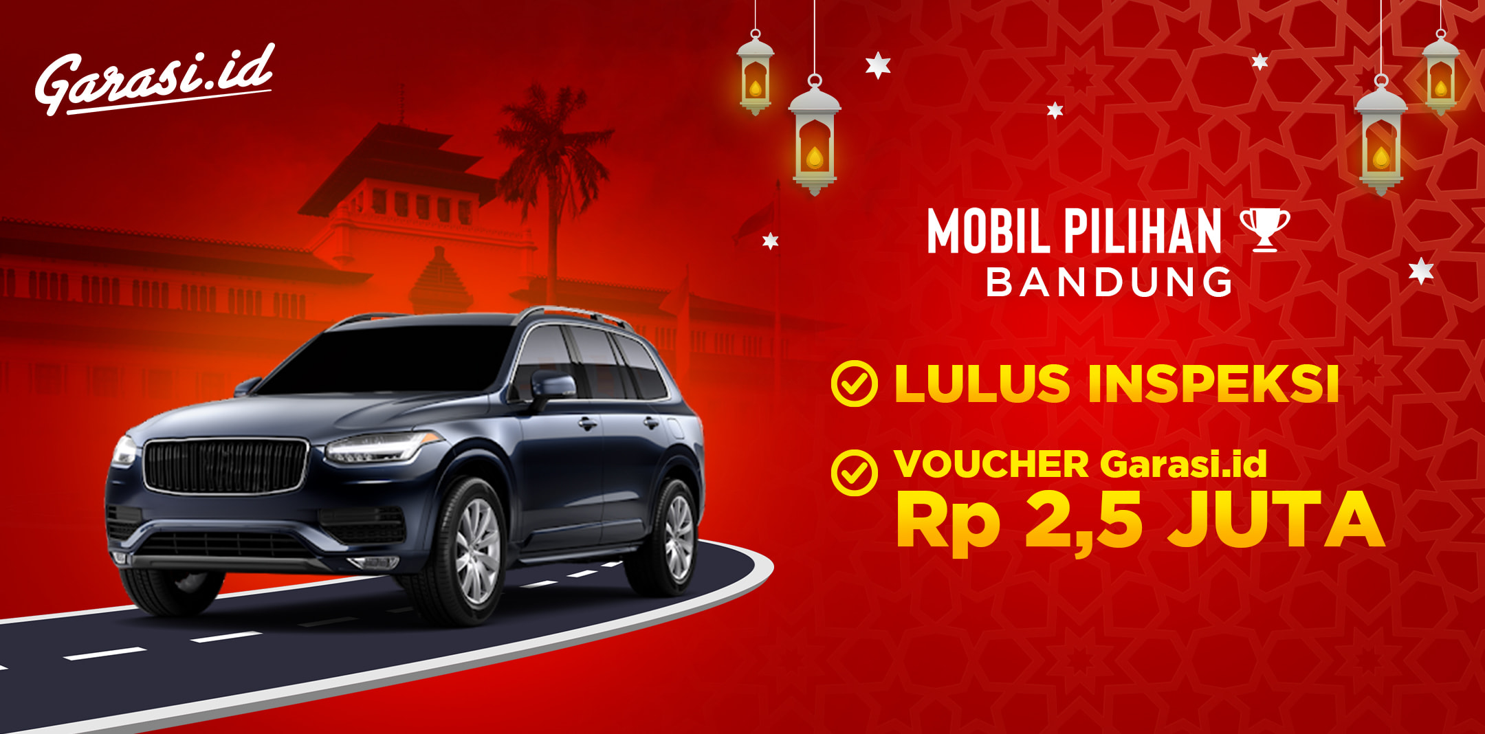 Gratis Voucher 2,5 Juta untuk pembelian Mobil Pilihan di area Bandung Gratis Voucher 2,5 Juta untuk pembelian Mobil Pilihan di area Bandung
