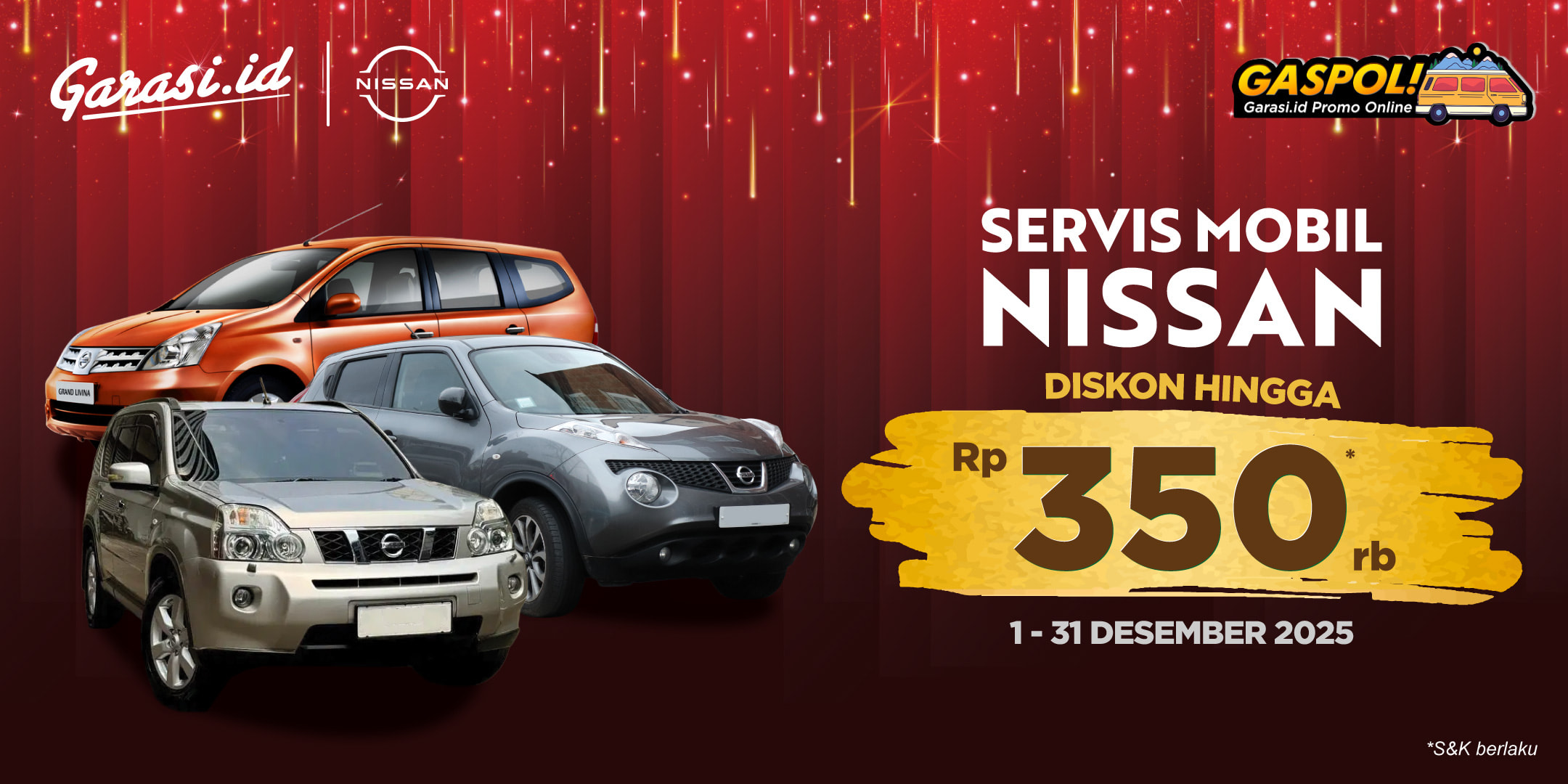 Nikmati harga khusus untuk servis mobil Nissan Livina "Diskon hingga Rp 350.000" Nikmati harga khusus untuk servis mobil Nissan Livina **"Diskon hingga Rp 350.000"**