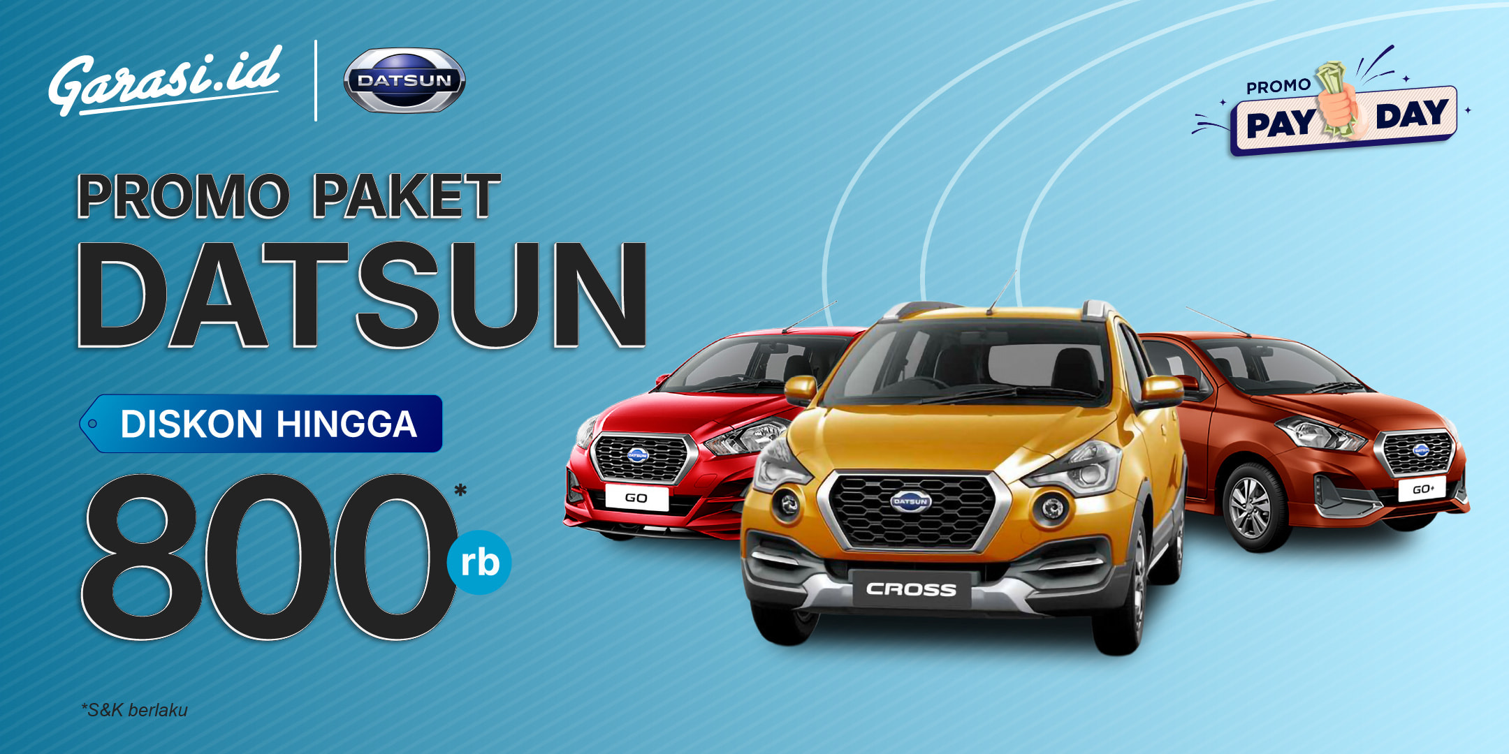 Nikmati harga khusus untuk servis mobil di Datsun  khusus payday **"Diskon hingga Rp 800.000"**