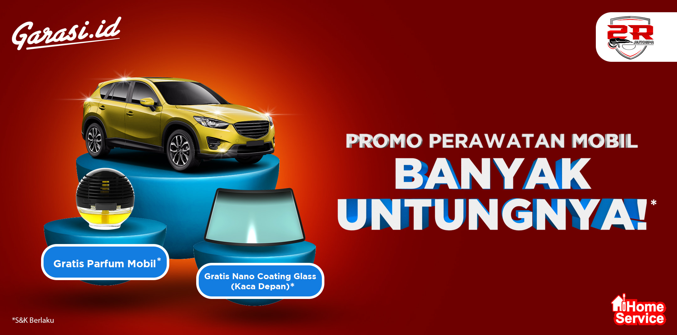Perawatan mobil dengan layanan dari 2R Autospa bisa dapat hadiah! Cek sekarang! Perawatan mobil dengan layanan dari 2R Autospa bisa dapat hadiah! Cek sekarang!