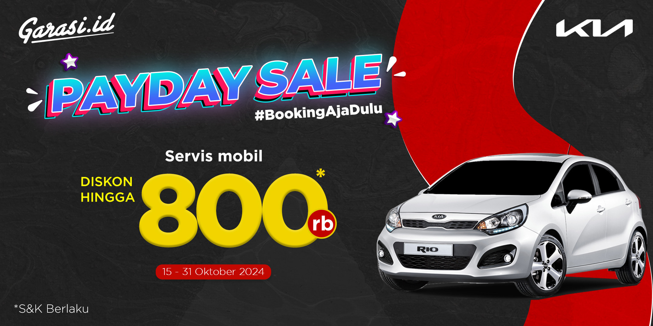 Nikmati harga khusus untuk servis mobil di KIA **"Diskon hingga Rp 100.000"**