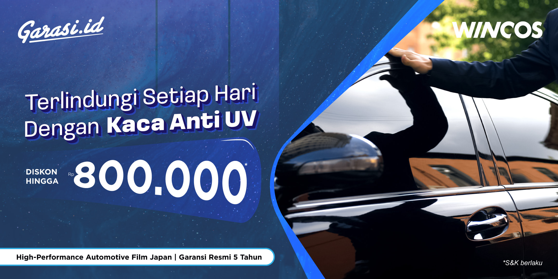 Terlindungi Setiap Hari dengan **Kaca Anti UV WINCOS, Diskon hingga Rp800.000!**