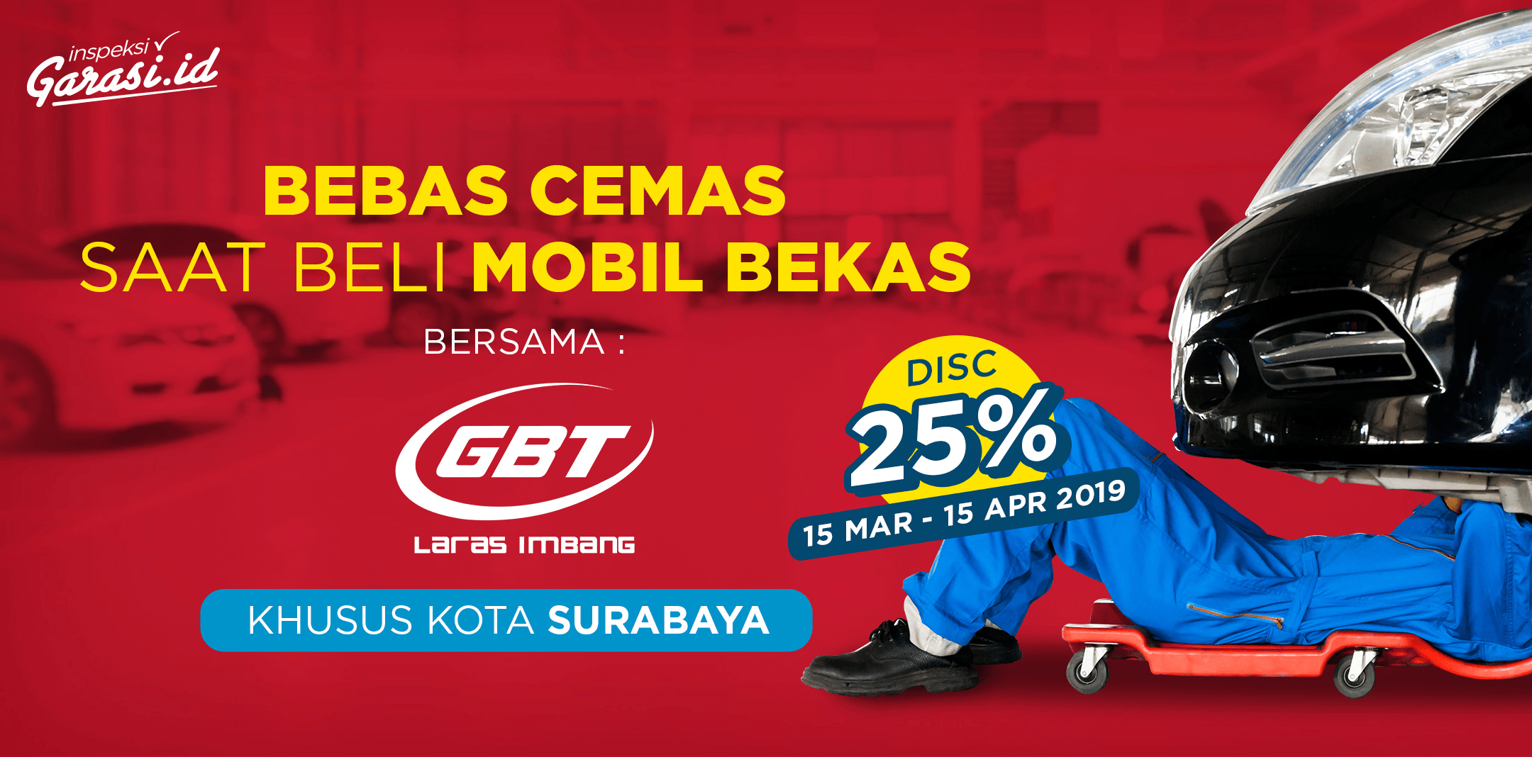 Layanan Inspeksi Mobil Bekas kini tersedia untuk warga kota Surabaya