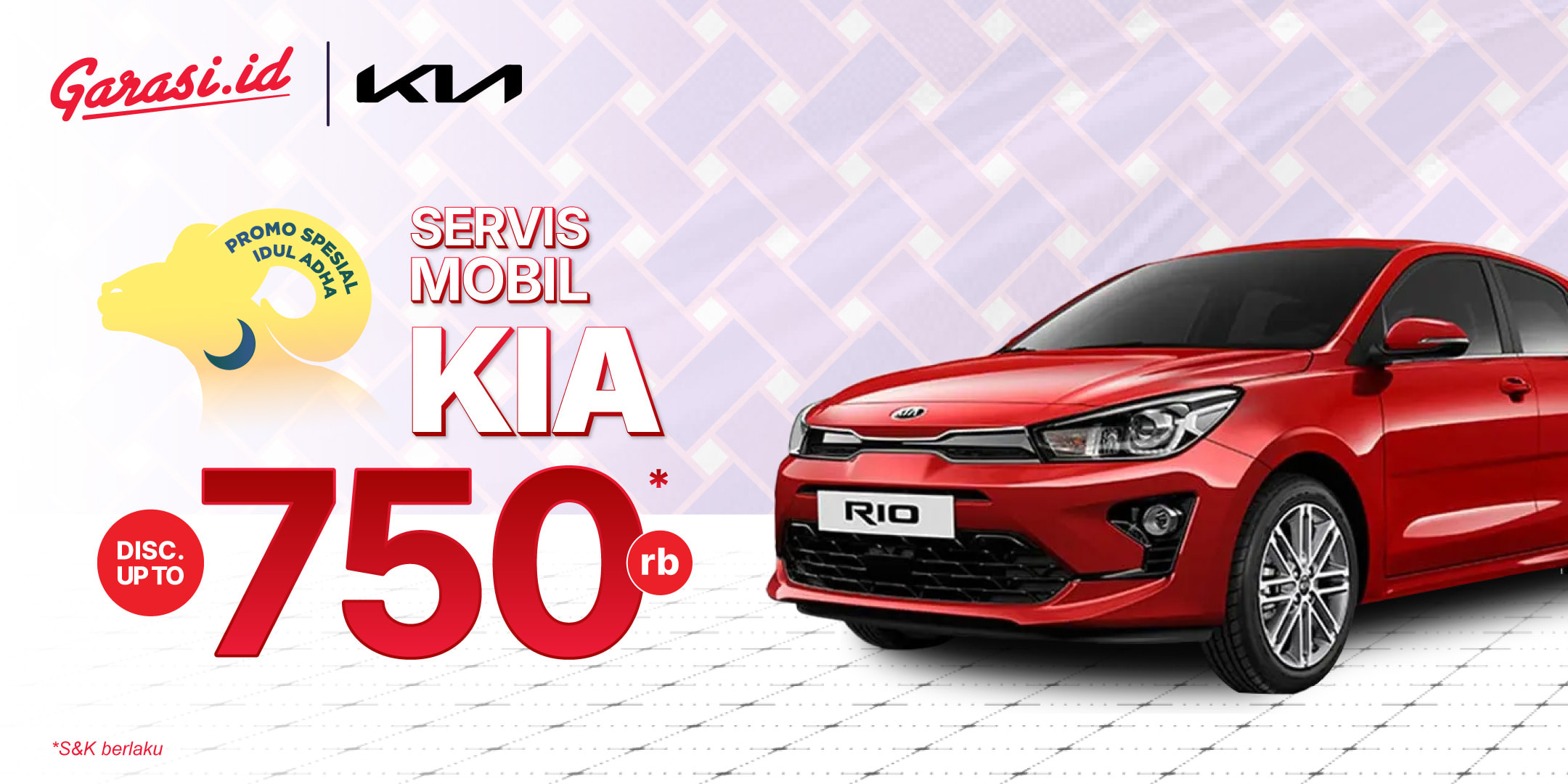 Nikmati harga khusus untuk servis mobil di KIA **"Diskon hingga Rp 750.000"**