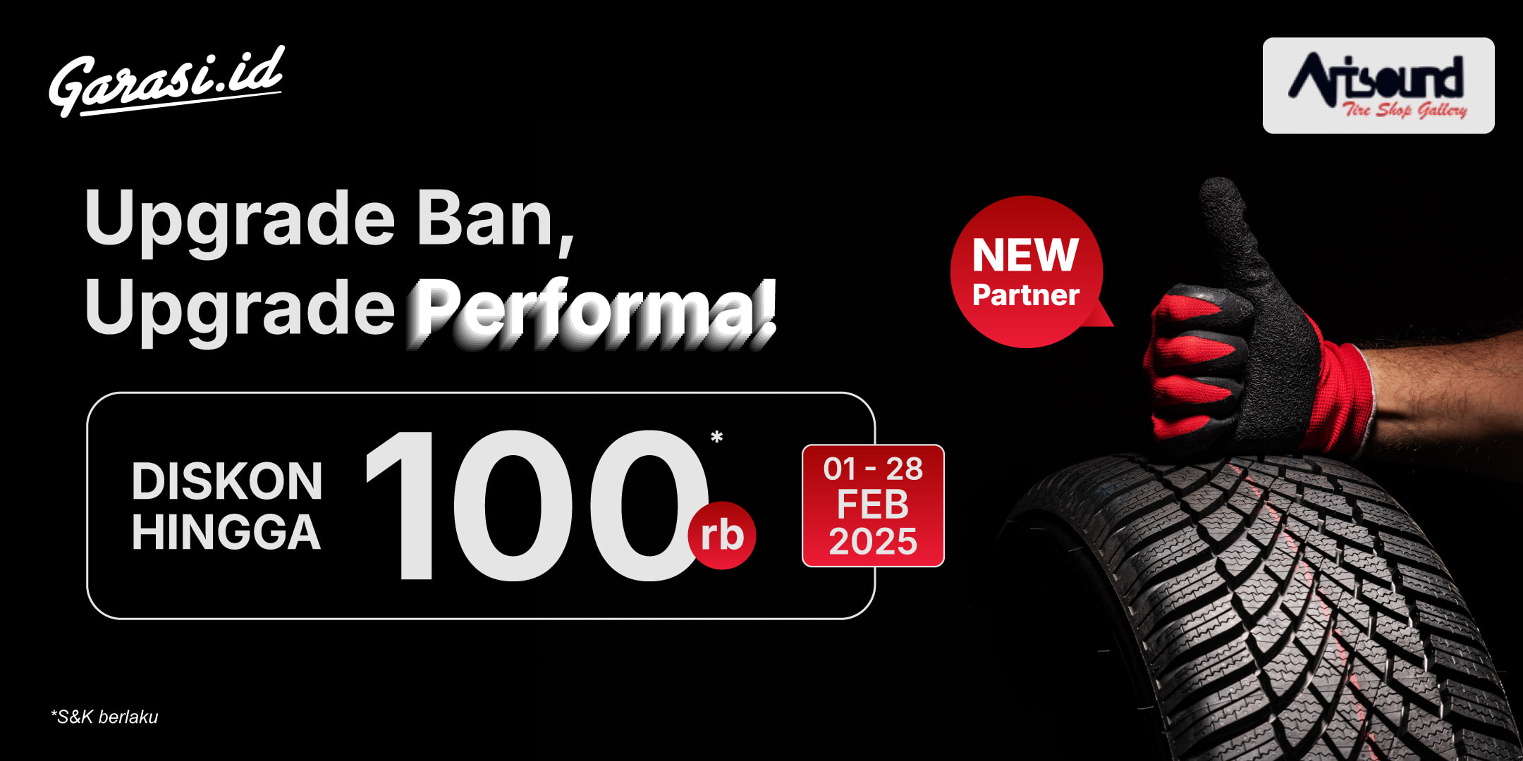 Upgrade Ban, Upgrade Performa di Artsound Tire Gallery  (Bandung)  **diskon hingga Rp100.000!**