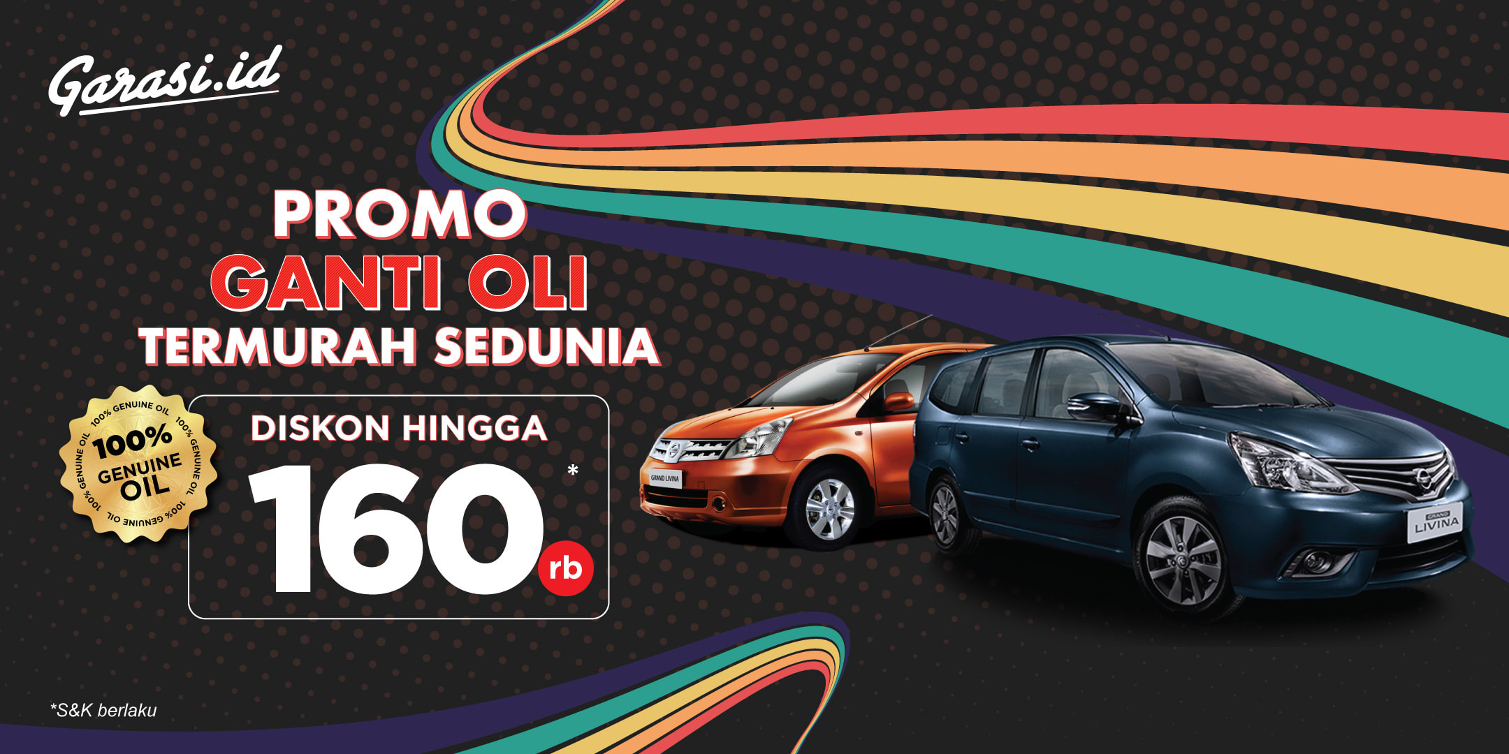Promo Khusus Gravinci Spartan 2025 Promo Ganti Oli Garasi.id x Gravinci Spartan Oli dan Sparepart **Diskon Hingga 160rb**