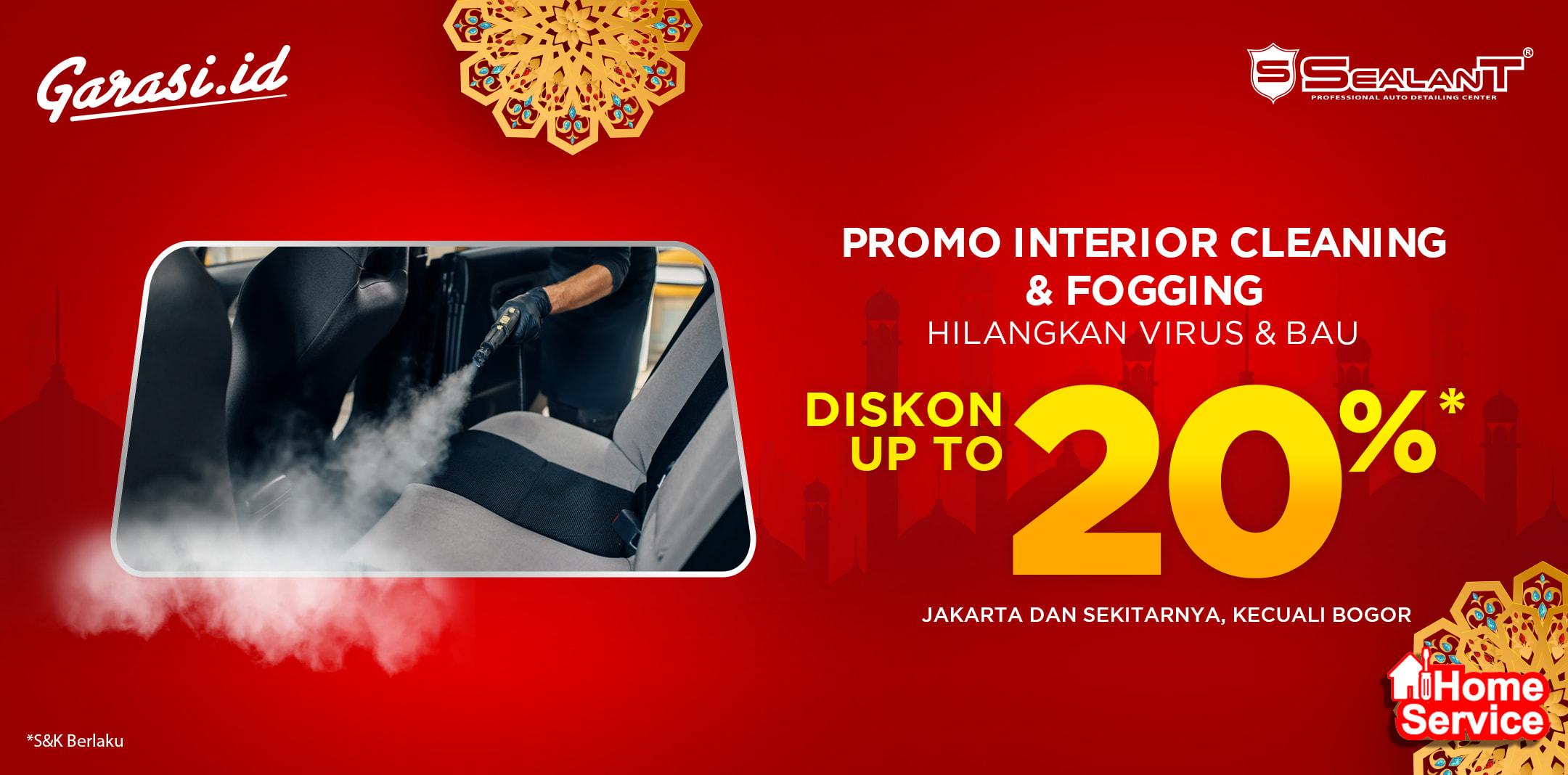 Promo Interior Cleaning + Fogging Disinfectant Promo Interior Cleaning + Fogging Disinfectant