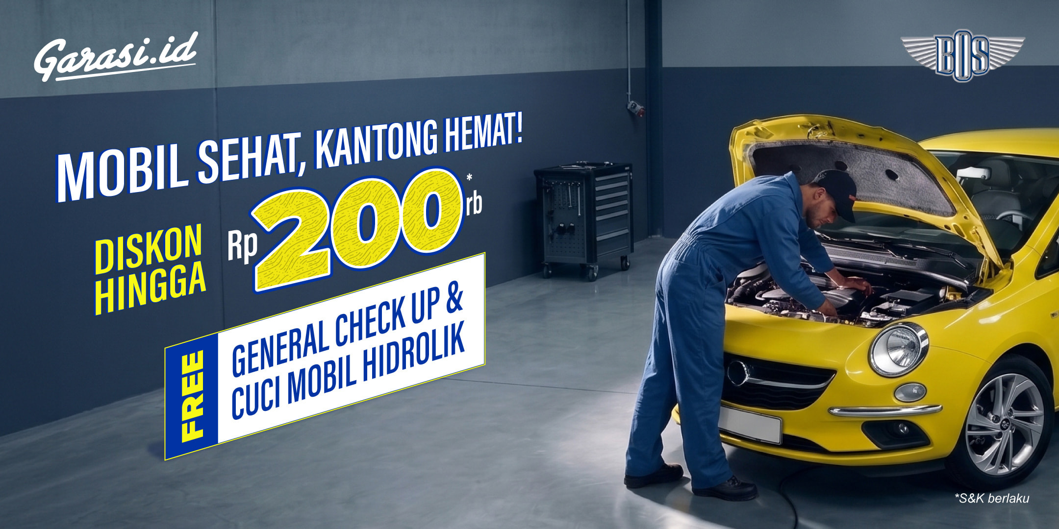 Promo Spesial Bengkel BOS Jabodetabek! Diskon hingga Rp200.000 + Free GCU + Free Cuci Mobil Hidrolik Promo Spesial Bengkel BOS Jabodetabek! Diskon hingga Rp200.000 + Free GCU + Free Cuci Mobil Hidrolik
