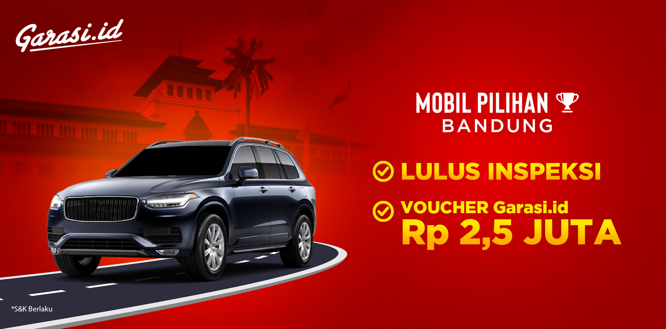 Gratis Voucher 2,5 Juta untuk pembelian Mobil Pilihan di area Bandung