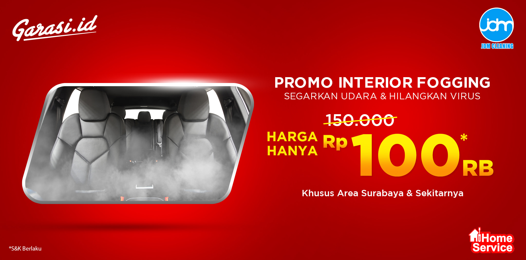 Promo Interior Fogging untuk Surabaya dan sekitarnya