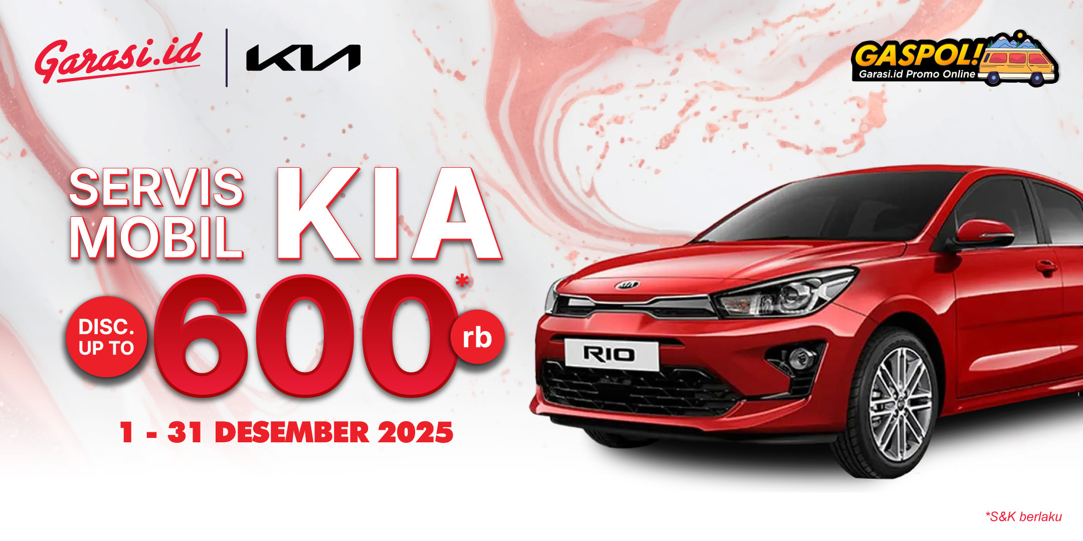 Nikmati harga khusus untuk servis mobil di KIA "Diskon hingga Rp 600.000" Nikmati harga khusus untuk servis mobil di KIA **"Diskon hingga Rp 600.000"**