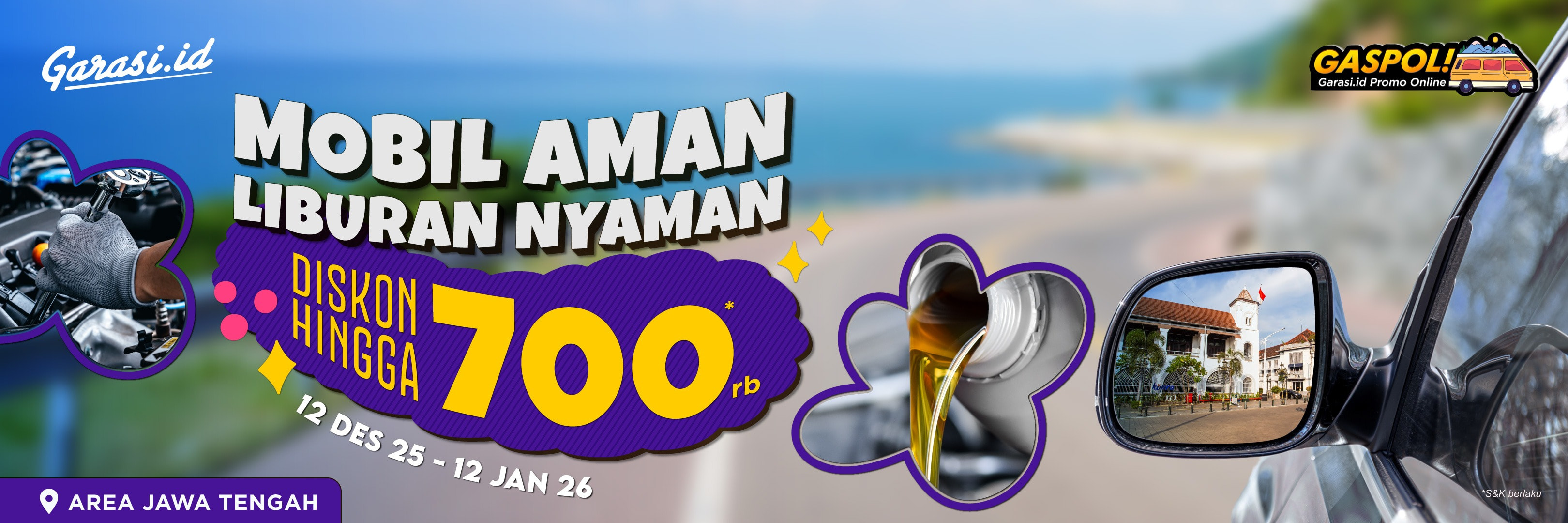 Khusus area Jawa Tengah, dapatkan perawatan mobil diskon hingga Rp700.000