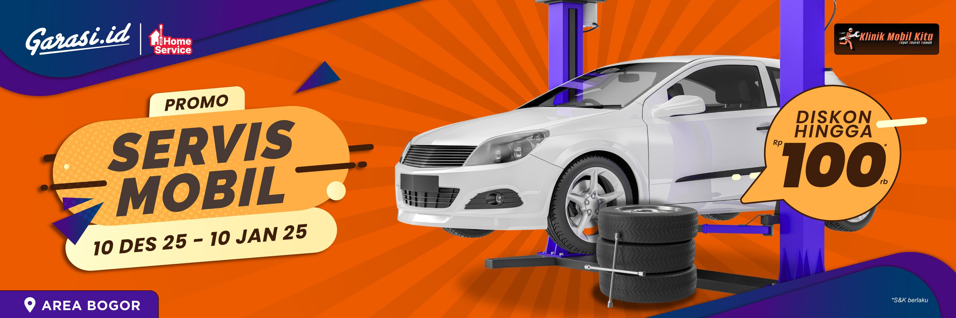 Servis mobil murah meriah di Bogor! Diskon hingga Rp100.000 hanya di Klinik Mobil Kita Bogor!