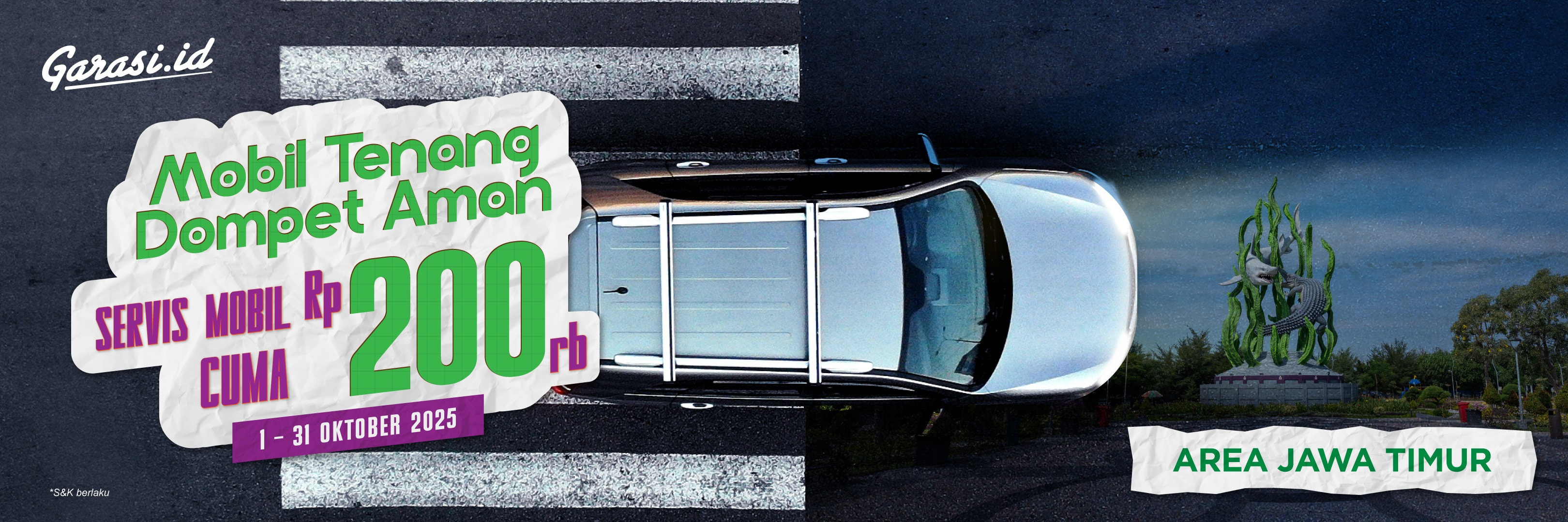 Promo Oktober Ringan di Kantong Servis Rp200.000 - Jawa Timur