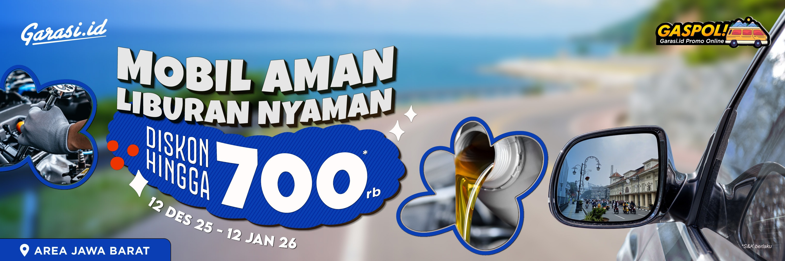 Khusus area Jawa Barat, dapatkan perawatan mobil diskon hingga Rp700.000