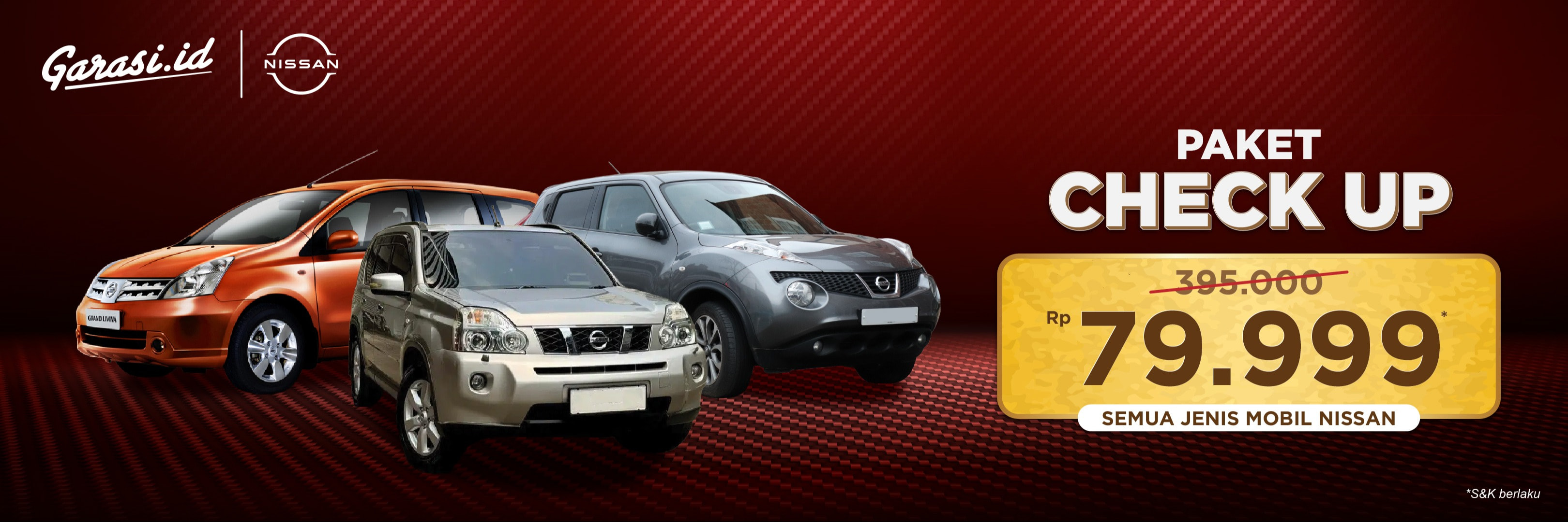 Paket Check Up Nissan Hanya 70rb an!