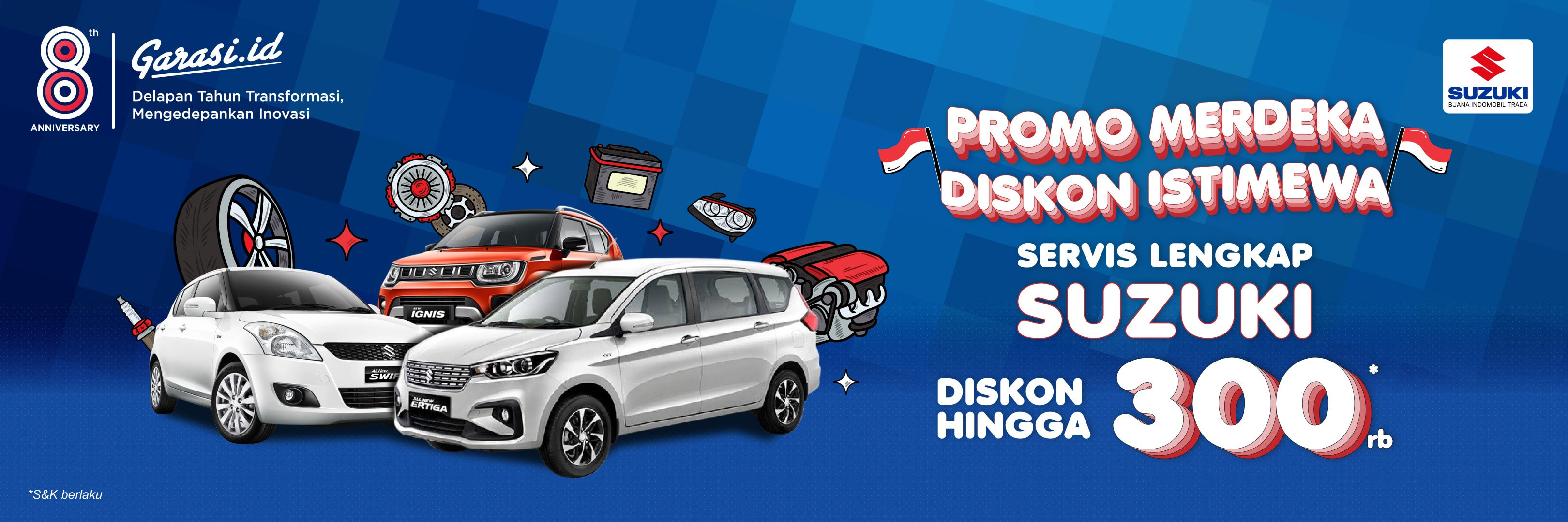Promo Suzuki Spesial Ulang Tahun Garasi.id
