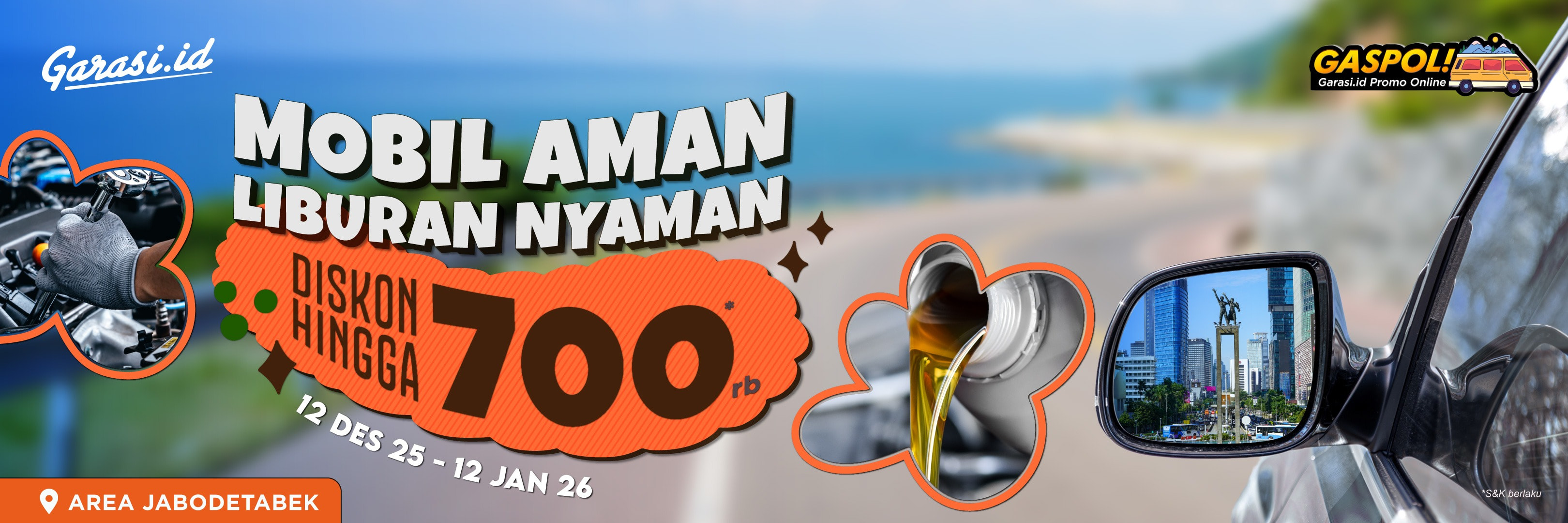 Khusus area Jabodetabek, dapatkan perawatan mobil diskon hingga Rp700.000